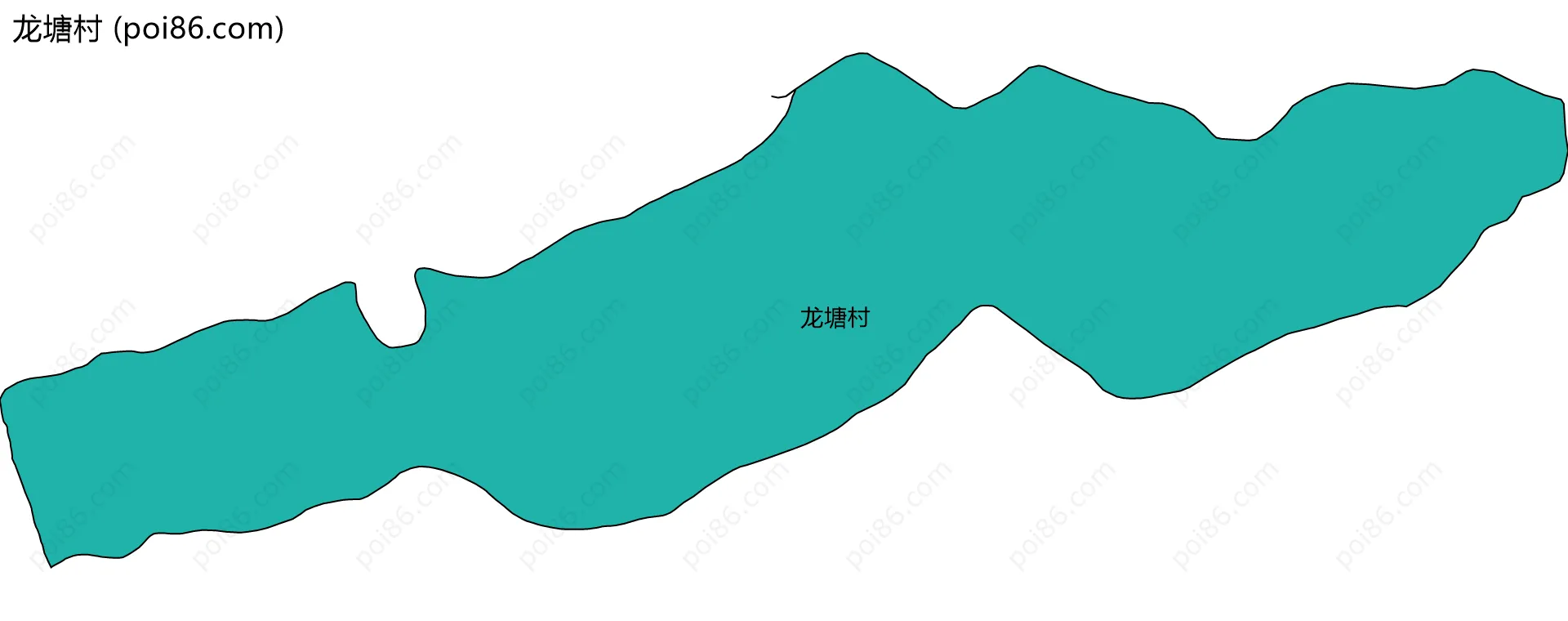 龙塘村边界地图