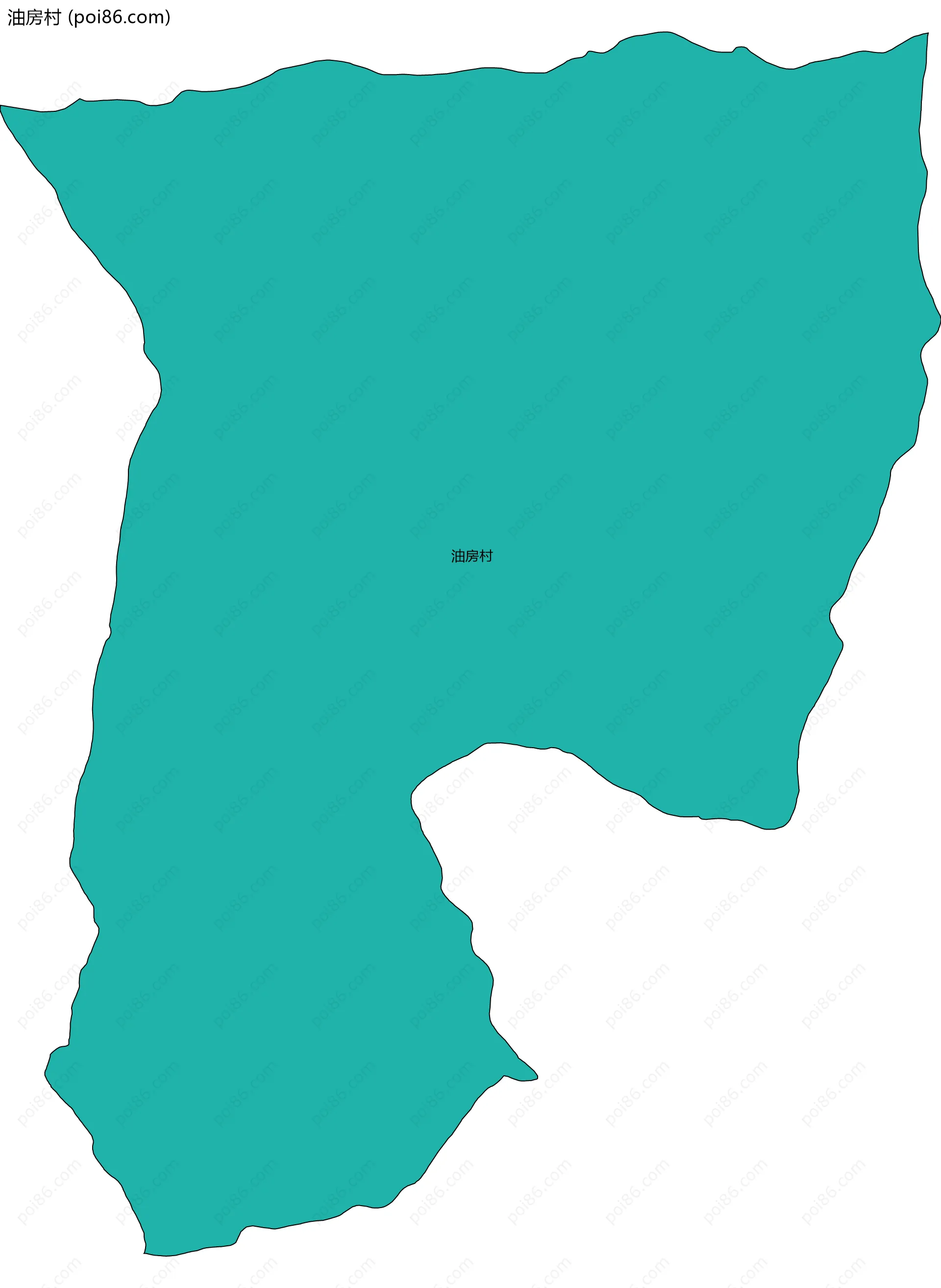 油房村边界地图