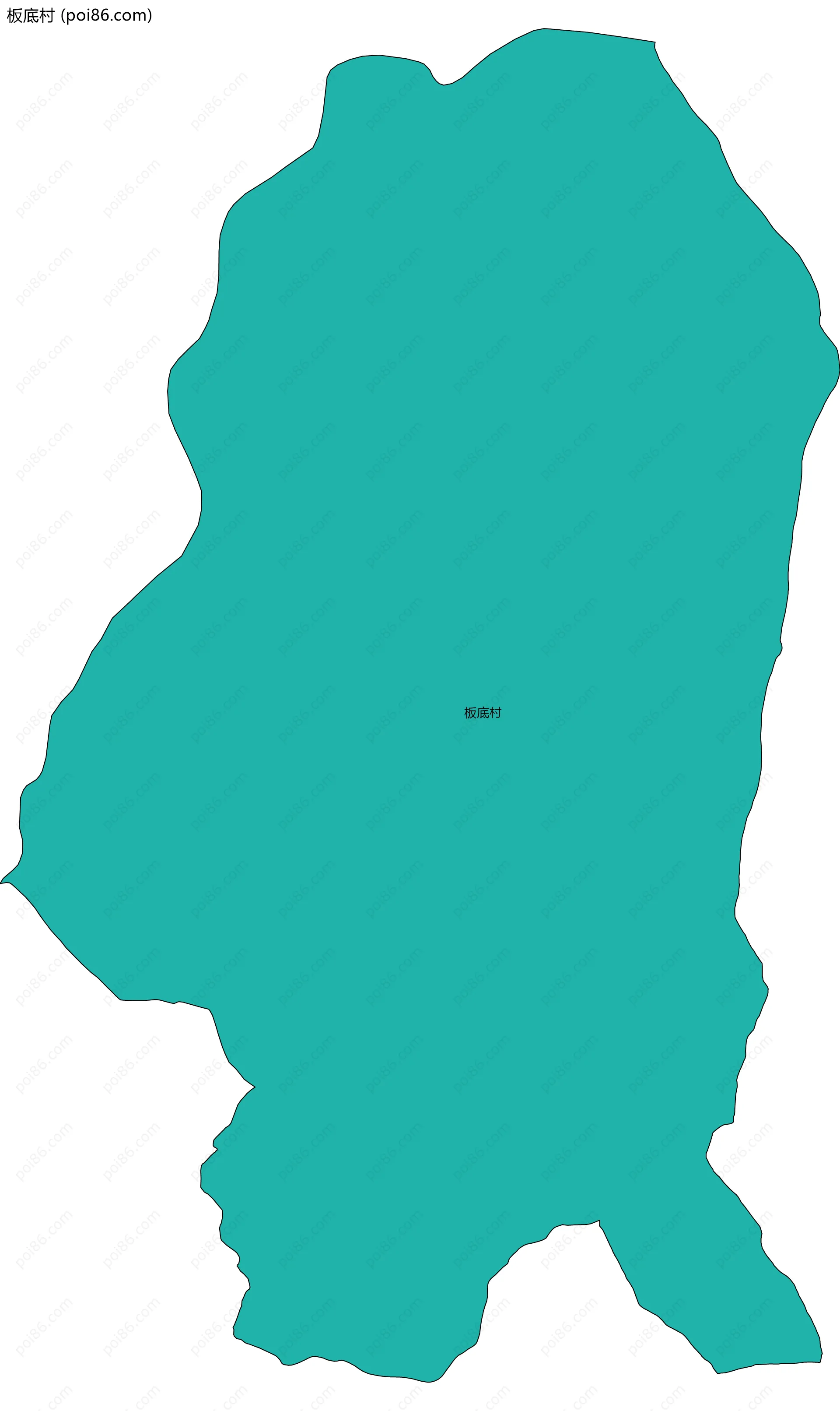 板底村边界地图