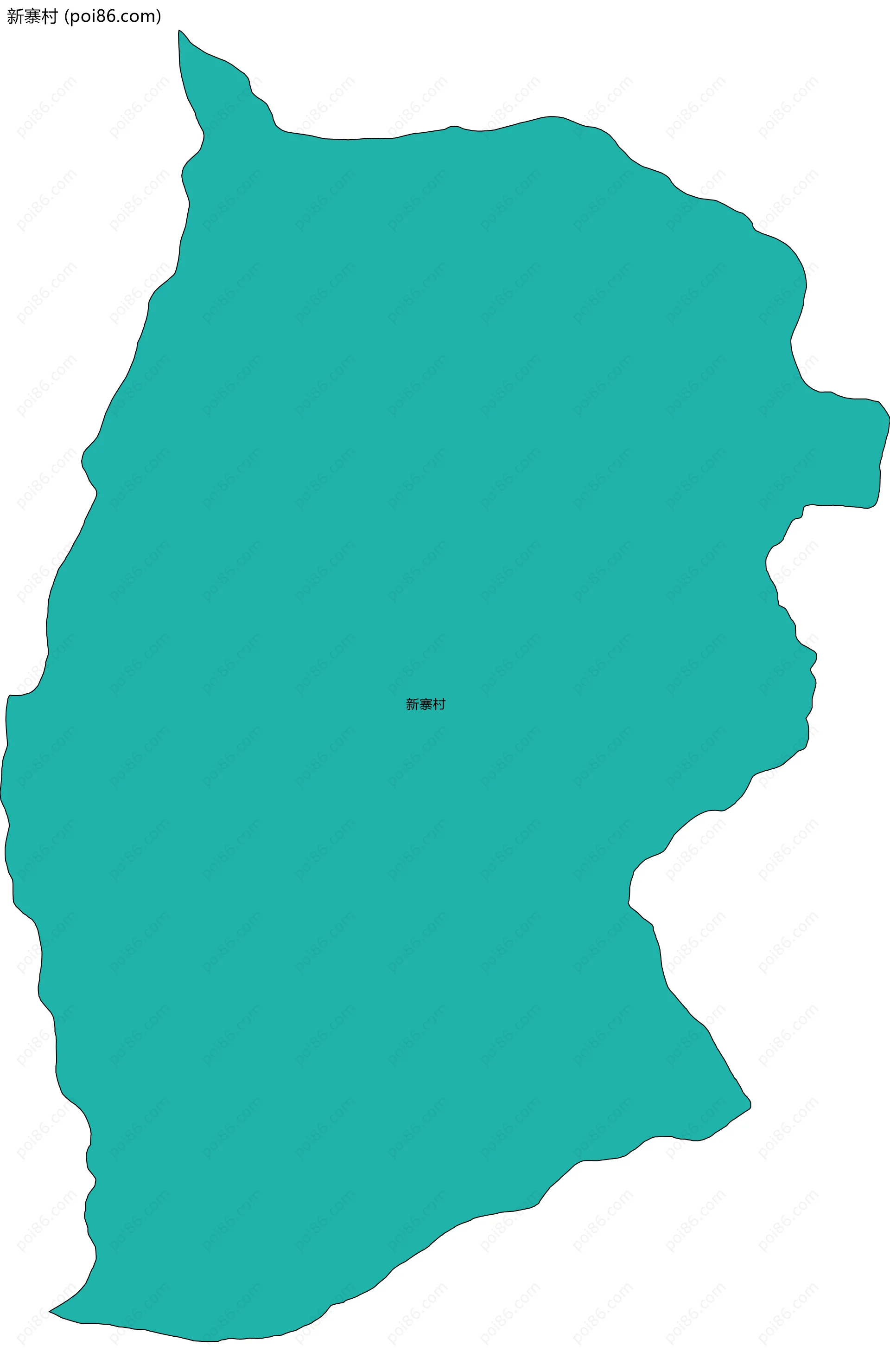 新寨村边界地图