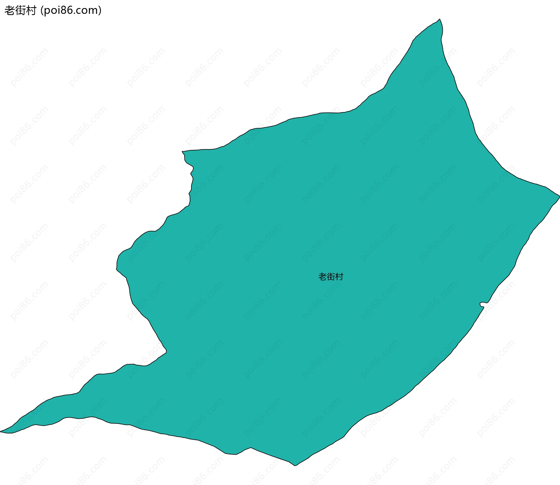 老街村边界地图