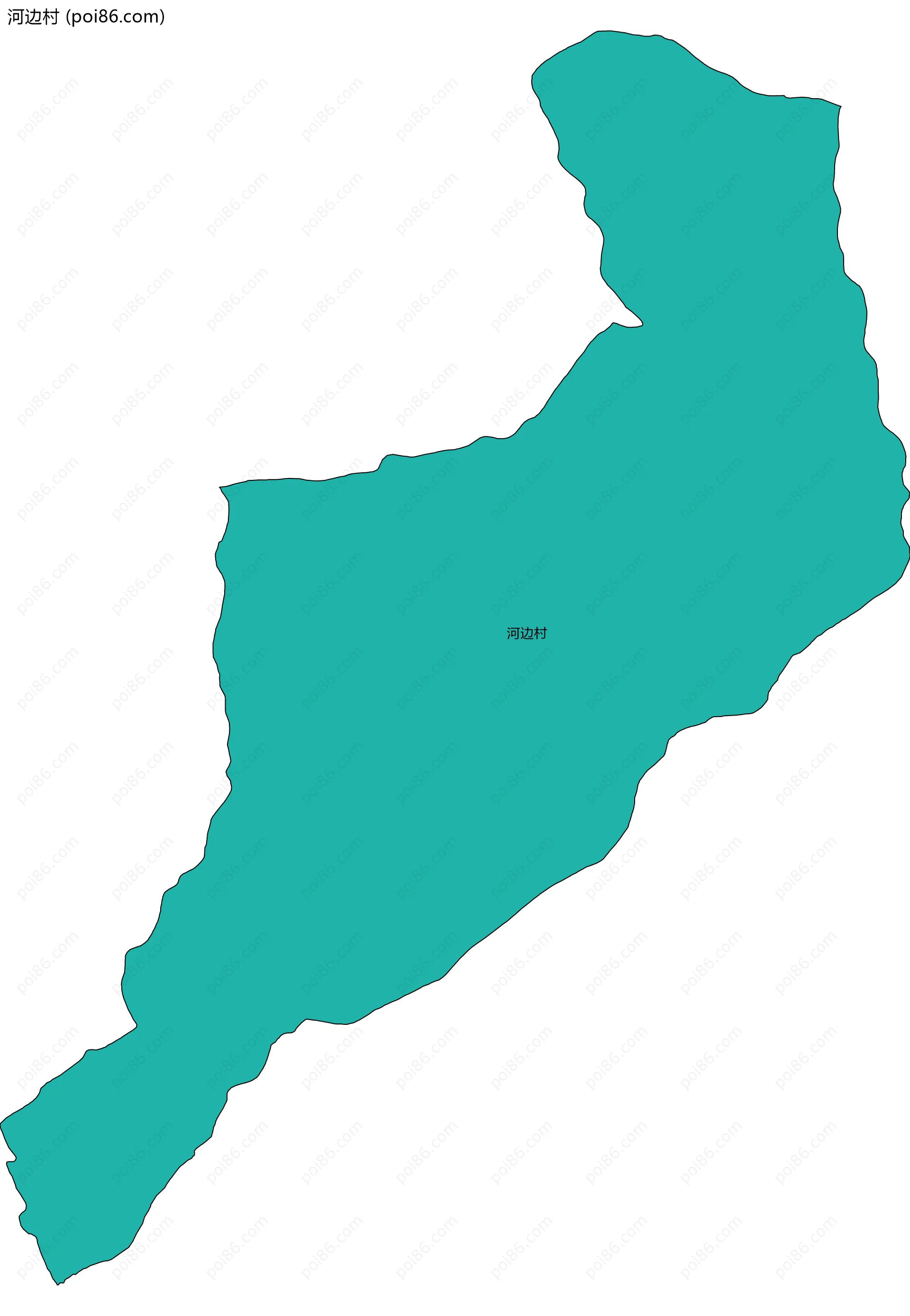 河边村边界地图