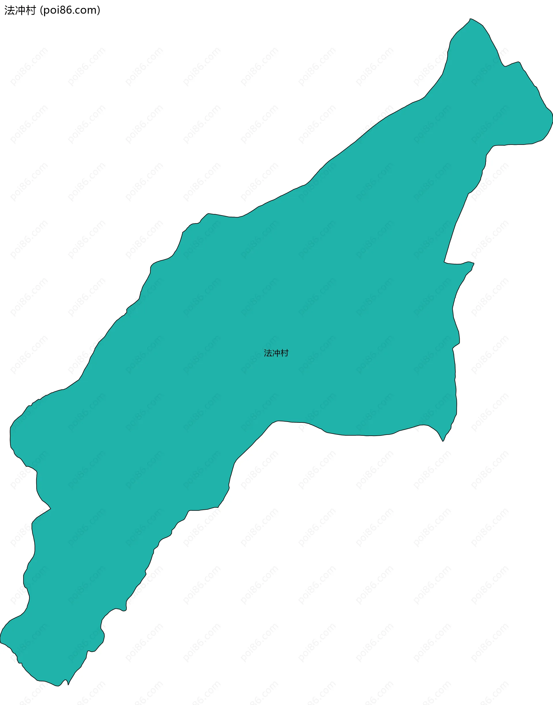 法冲村边界地图