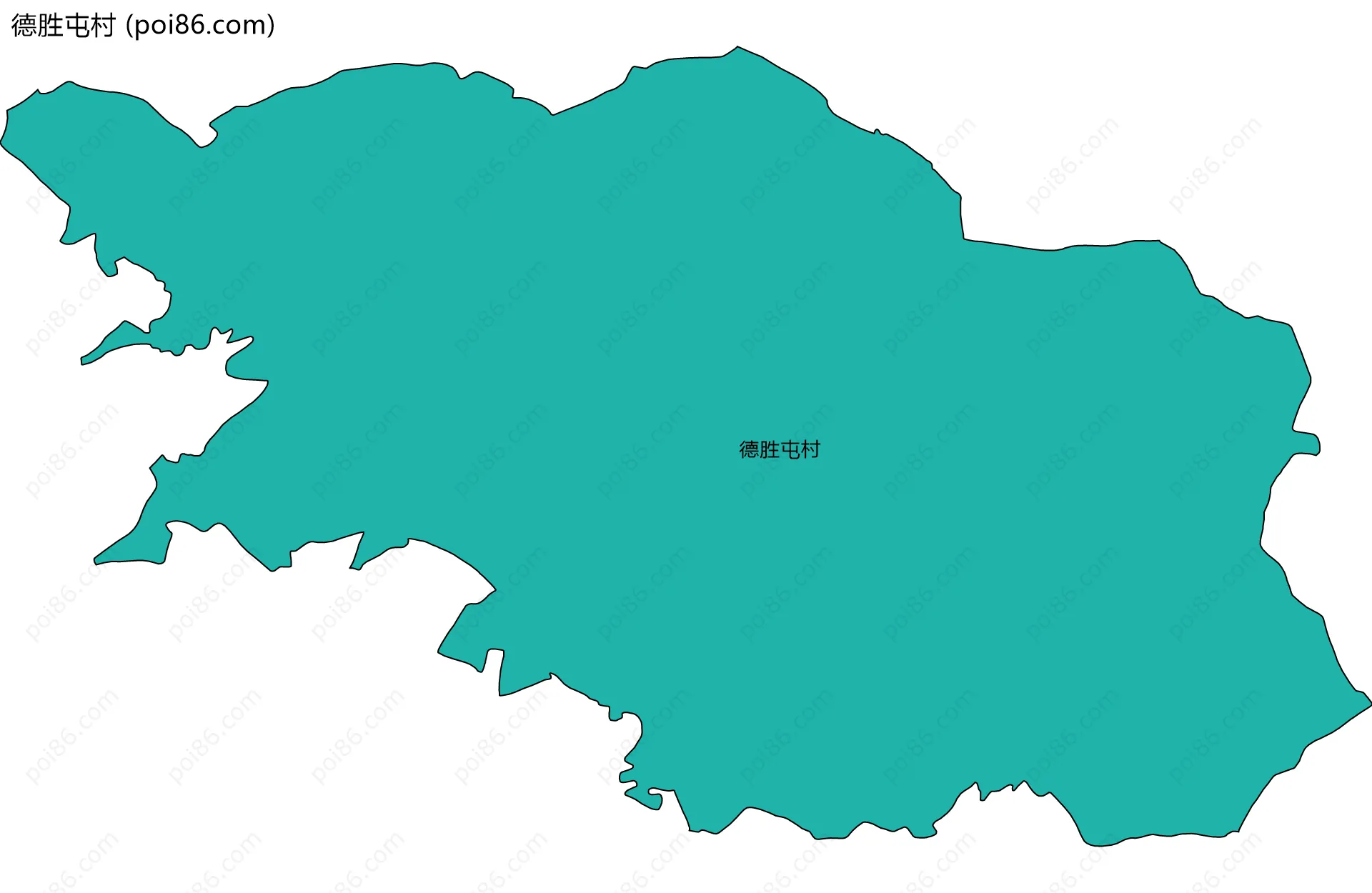 德胜屯村边界地图