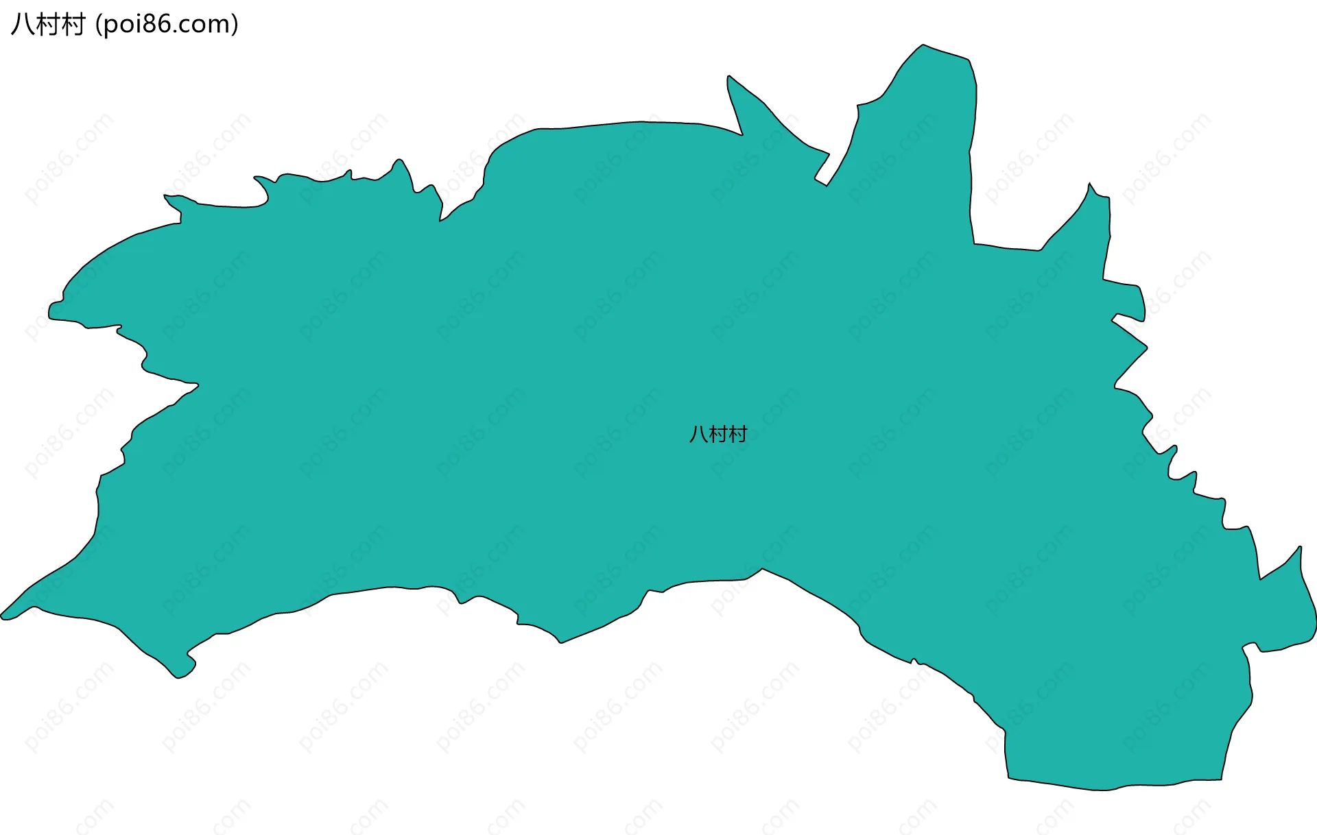 八村村边界地图