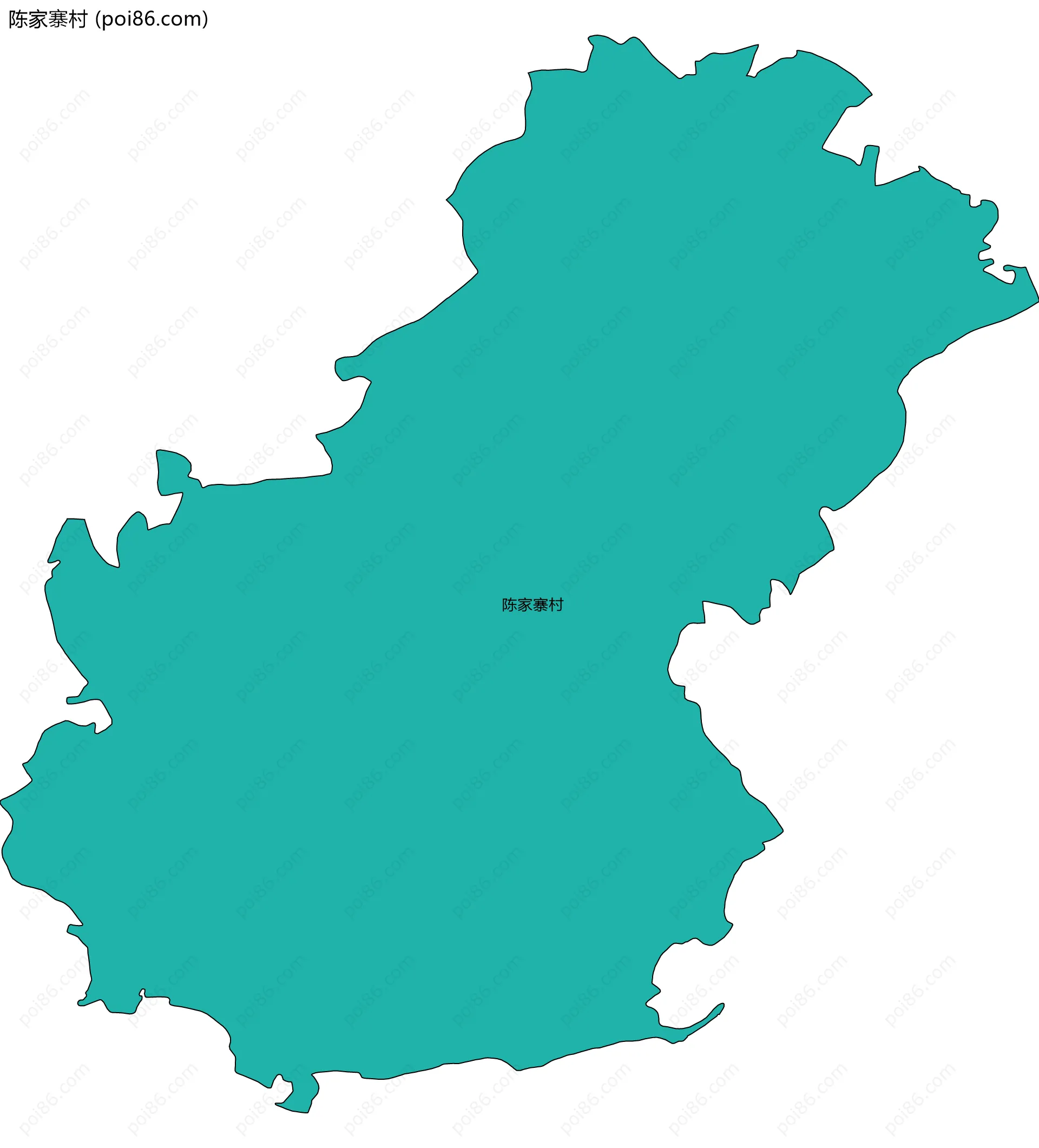 陈家寨村边界地图