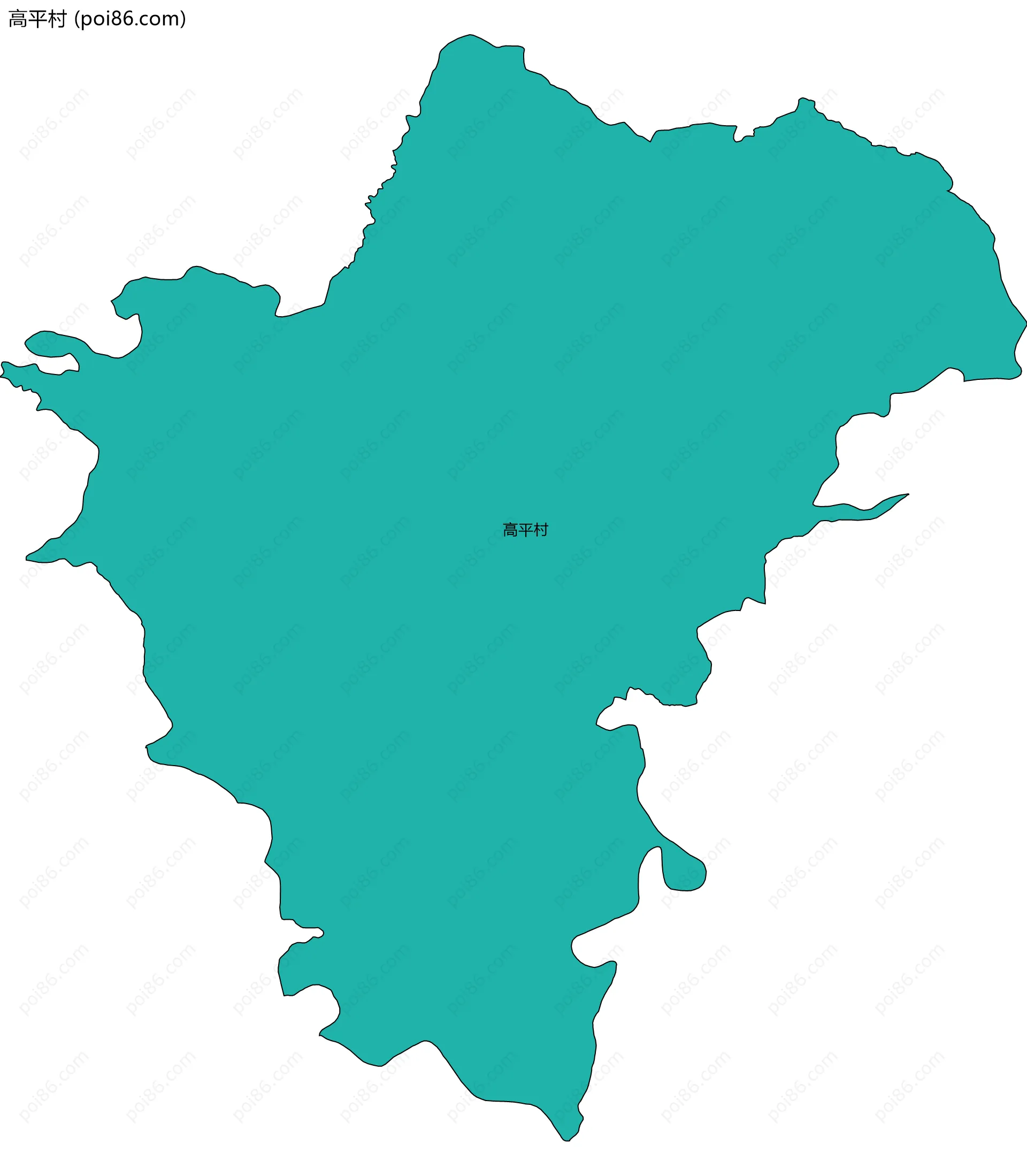 高平村边界地图