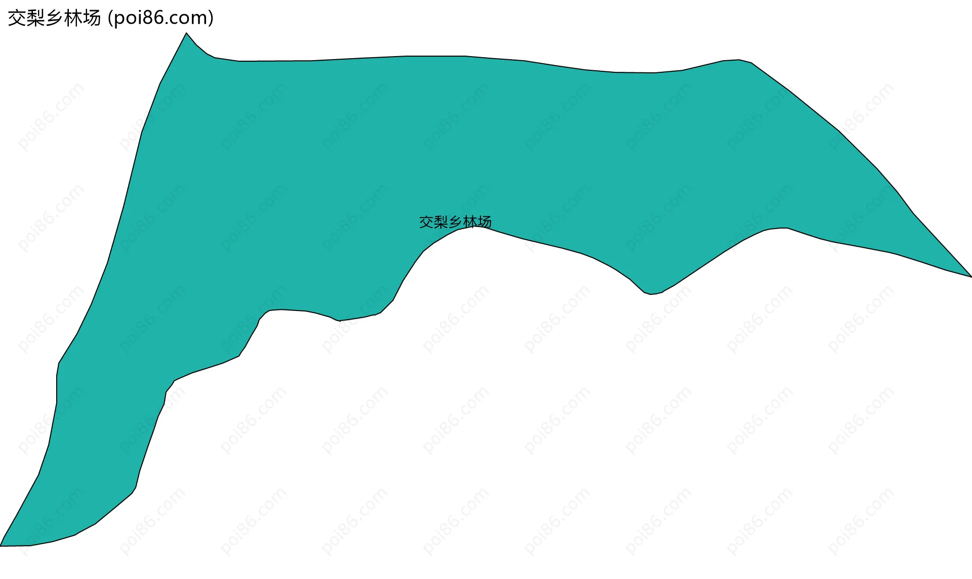 交梨乡林场边界地图