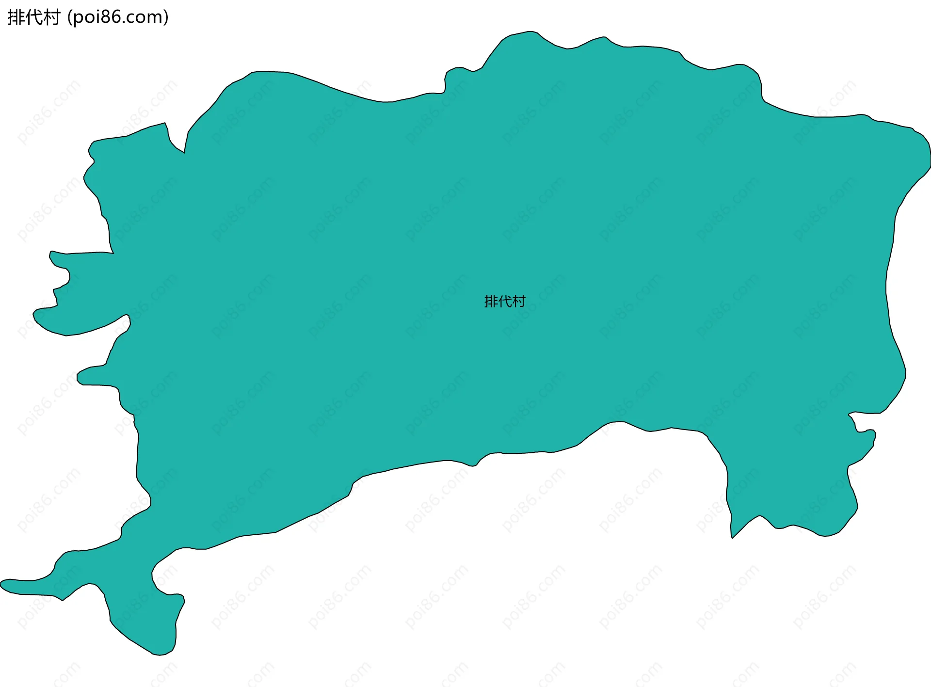 排代村边界地图