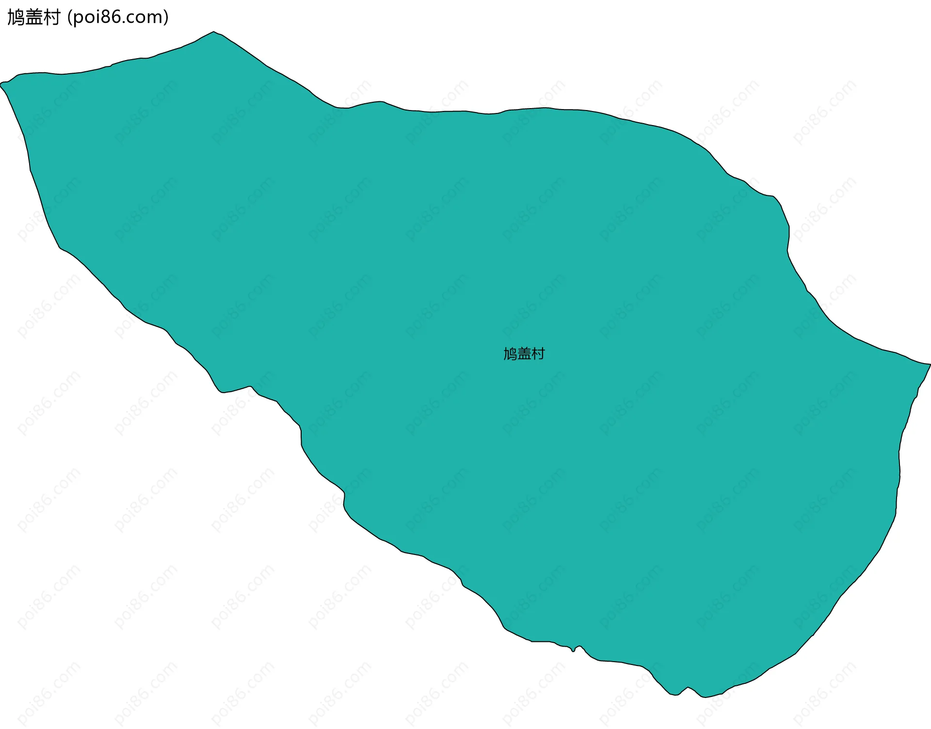 鸠盖村边界地图