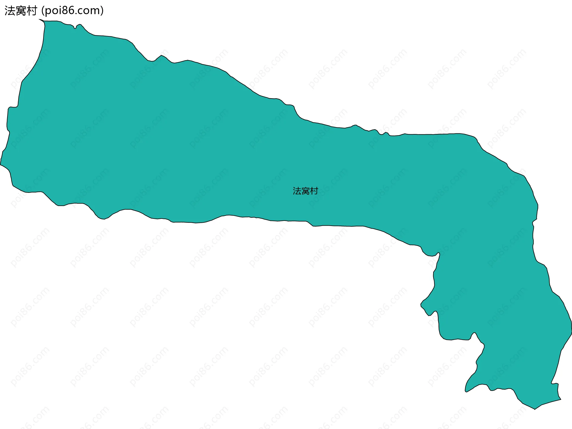 法窝村边界地图