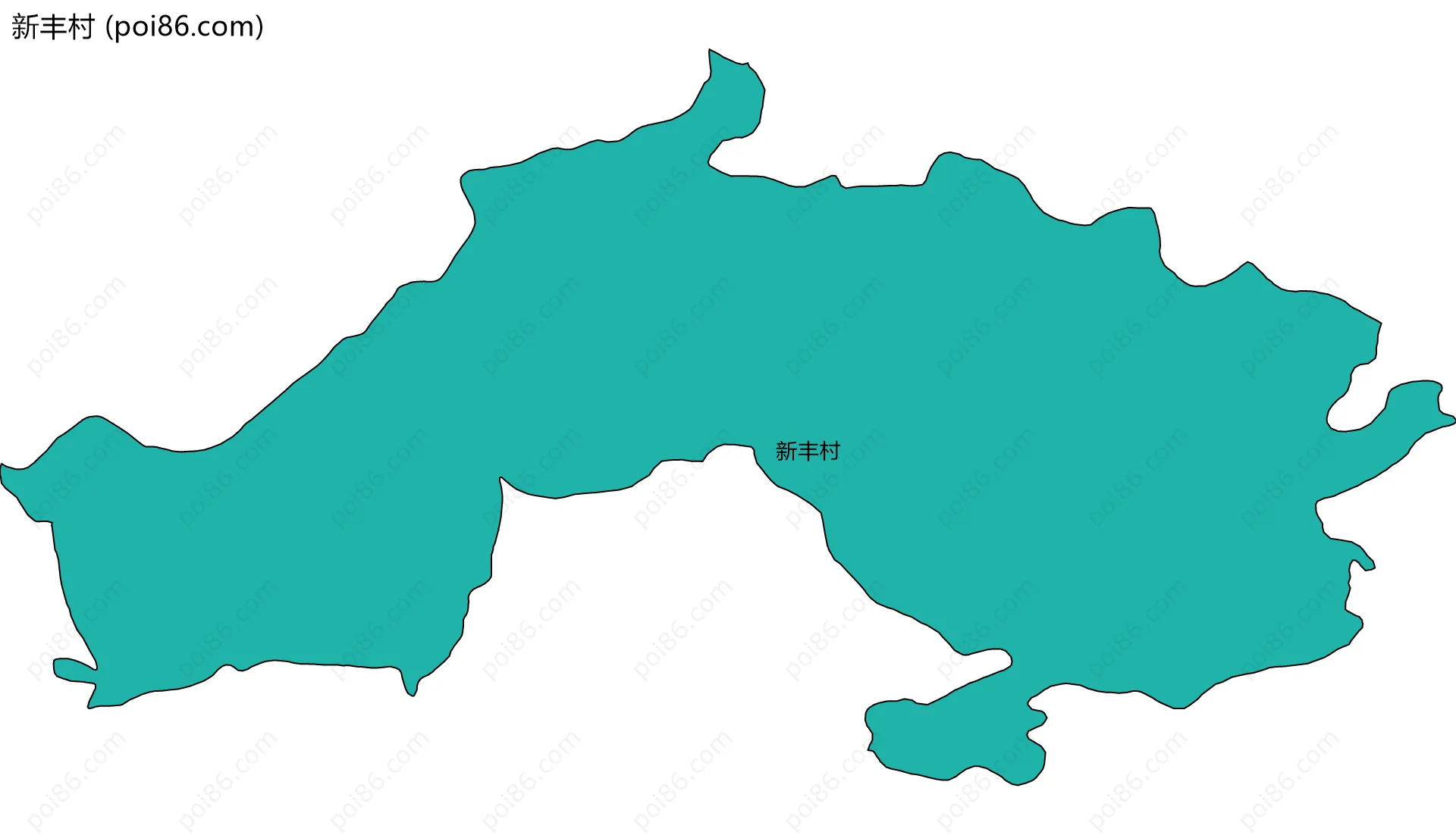 新丰村边界地图