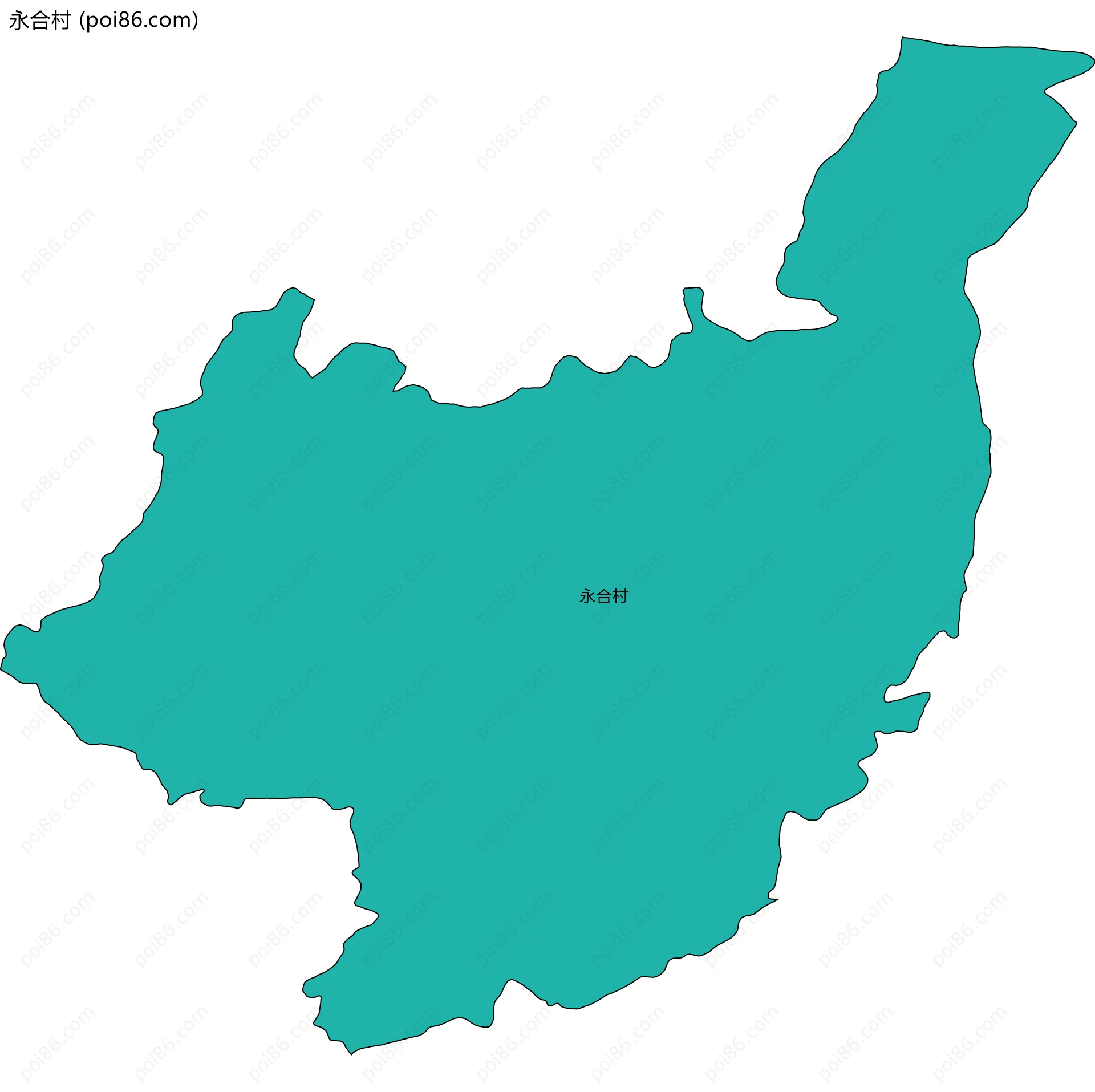 永合村边界地图