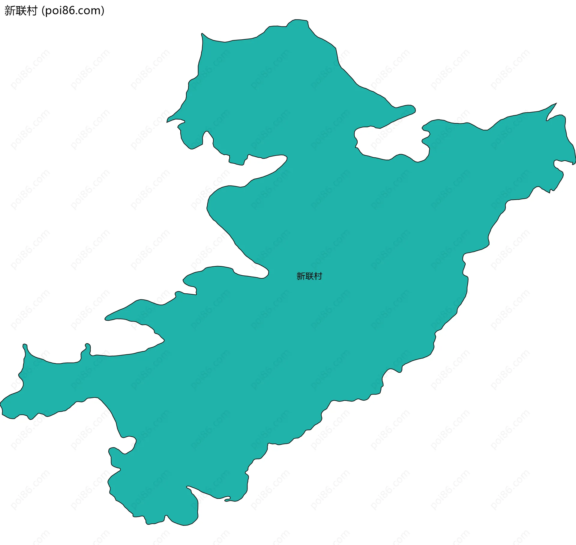 新联村边界地图