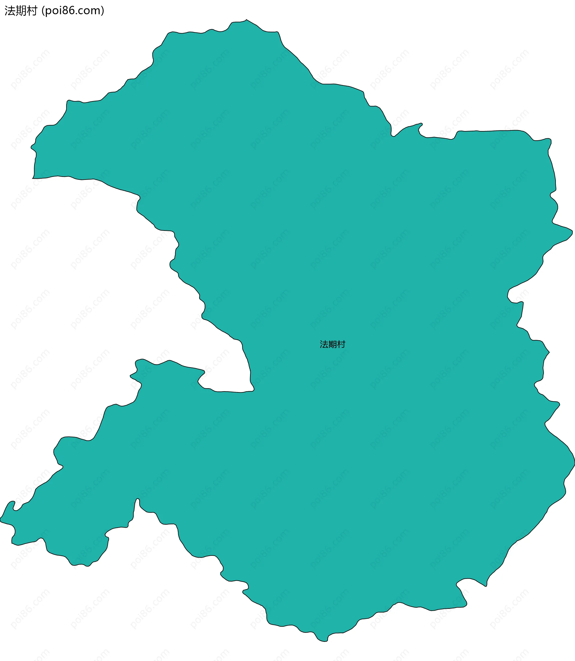 法期村边界地图
