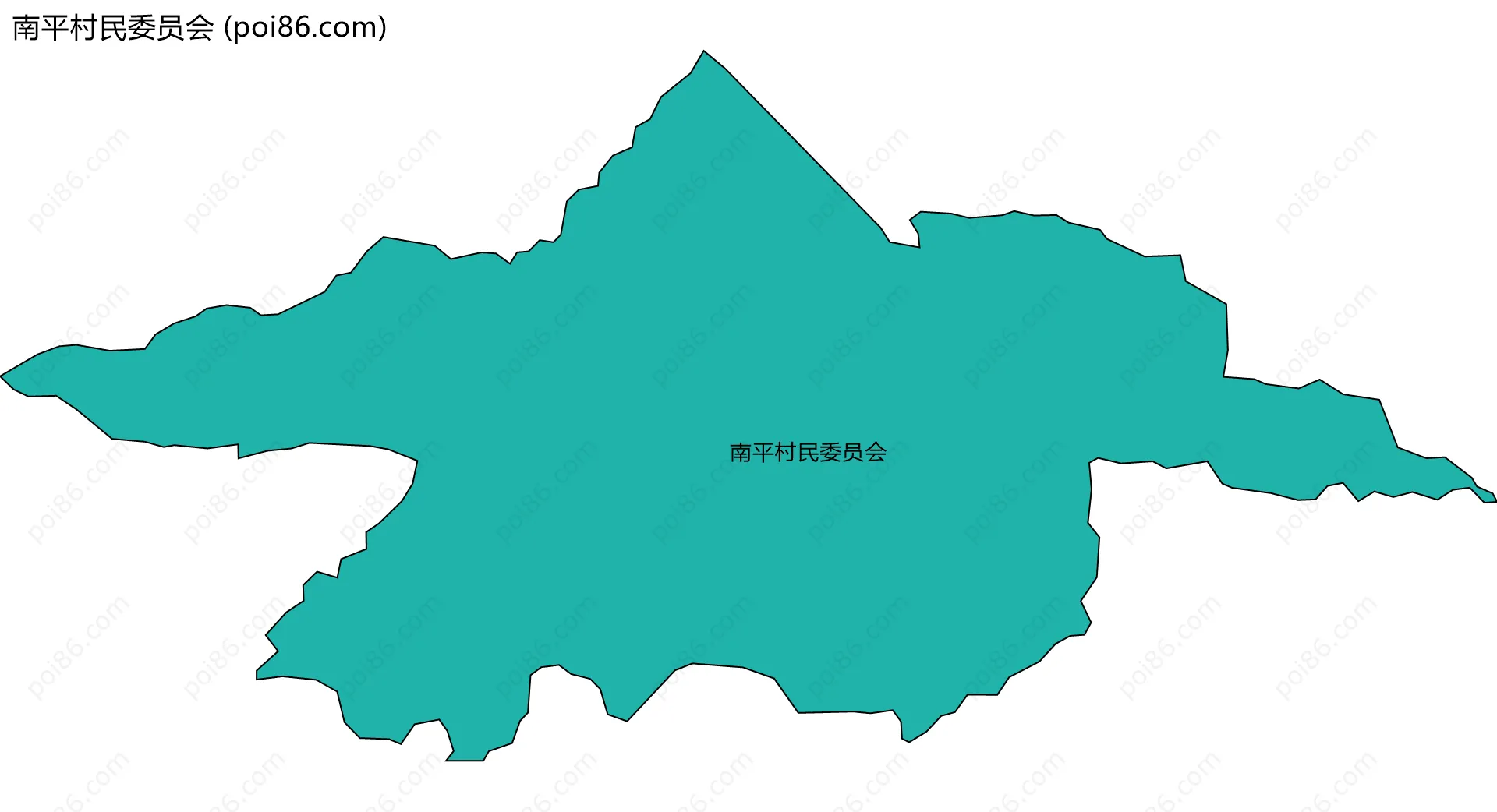 南平村民委员会边界地图