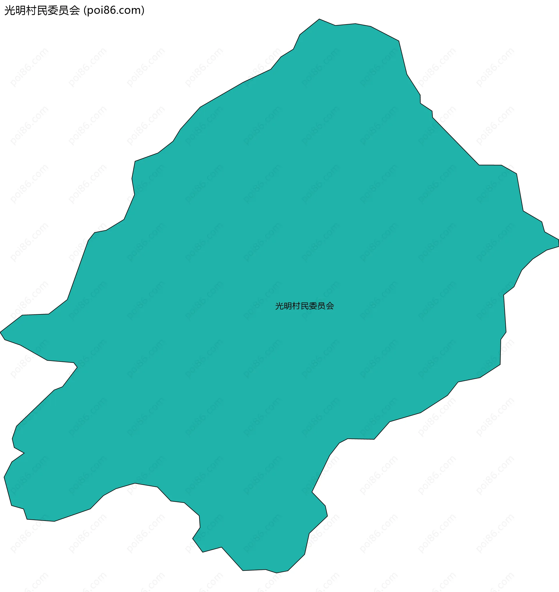 光明村民委员会边界地图