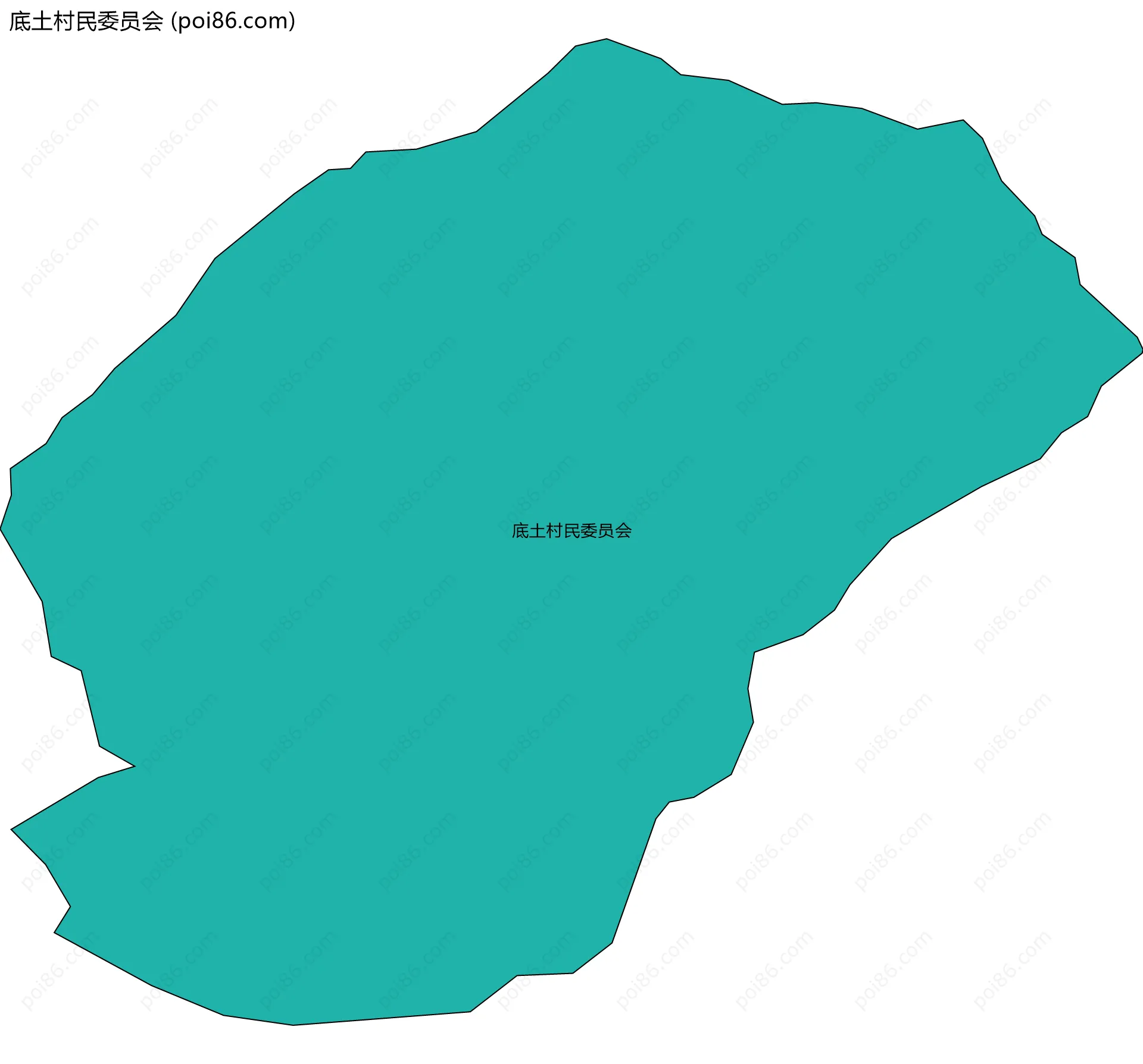底土村民委员会边界地图