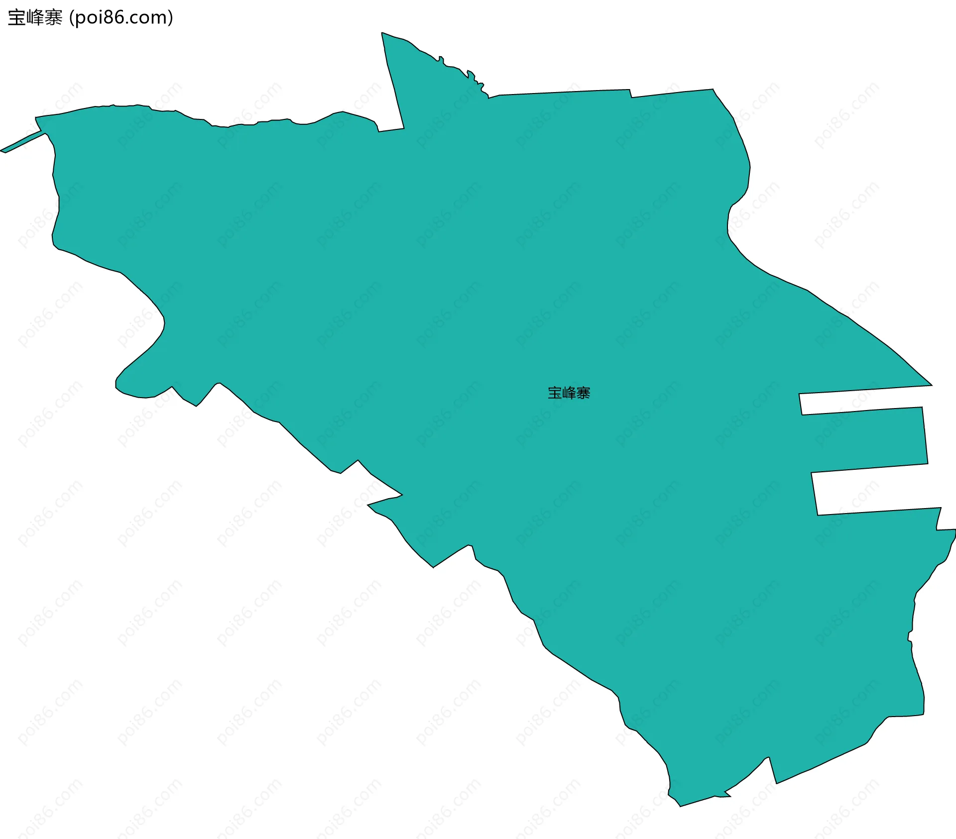 宝峰寨边界地图