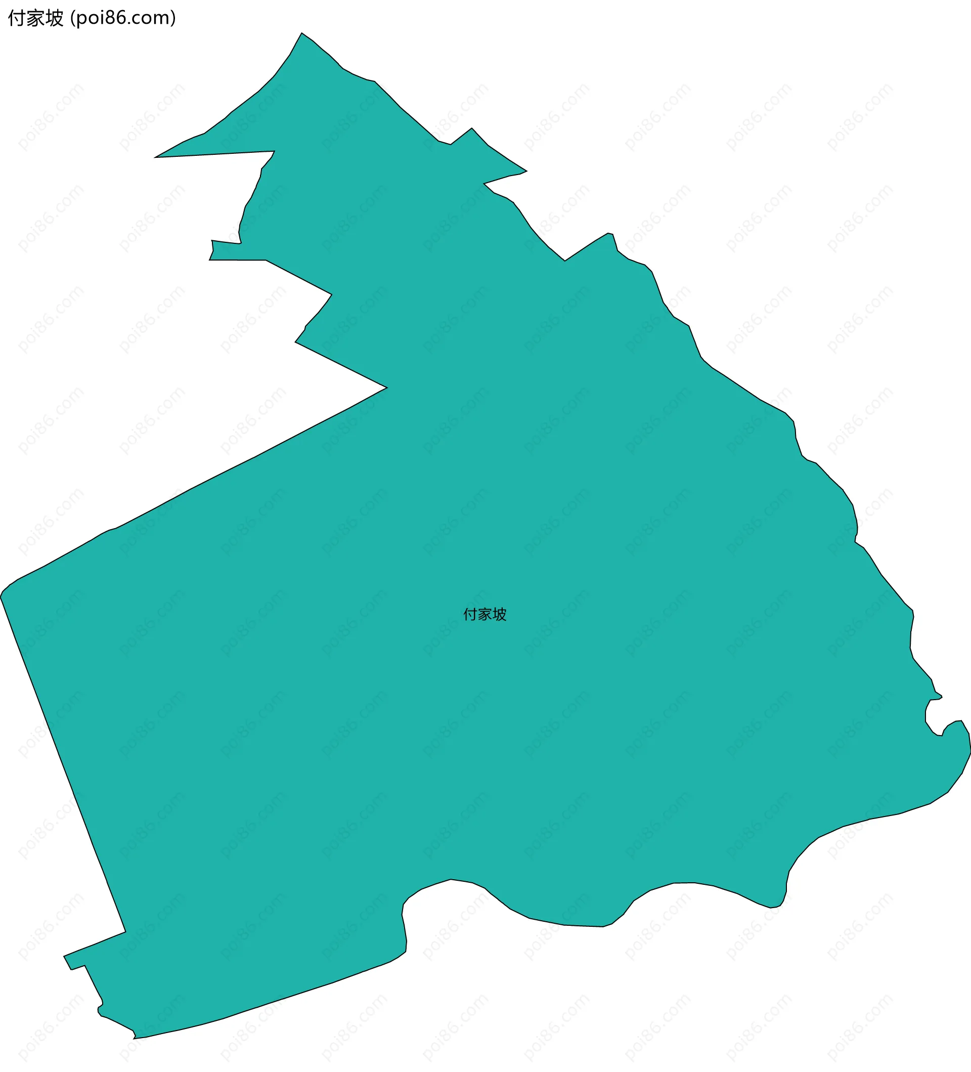 付家坡边界地图