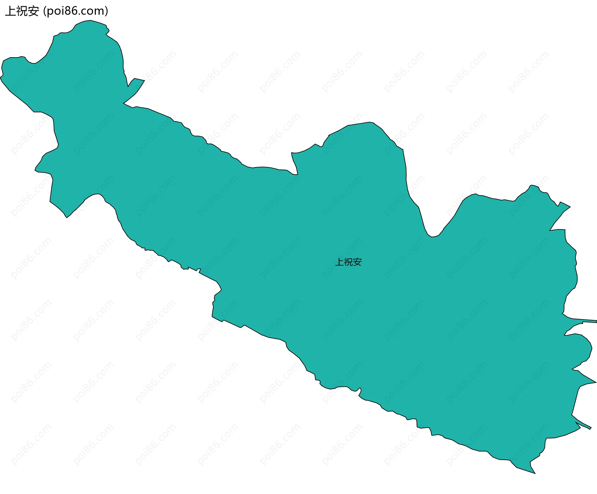 上祝安边界地图