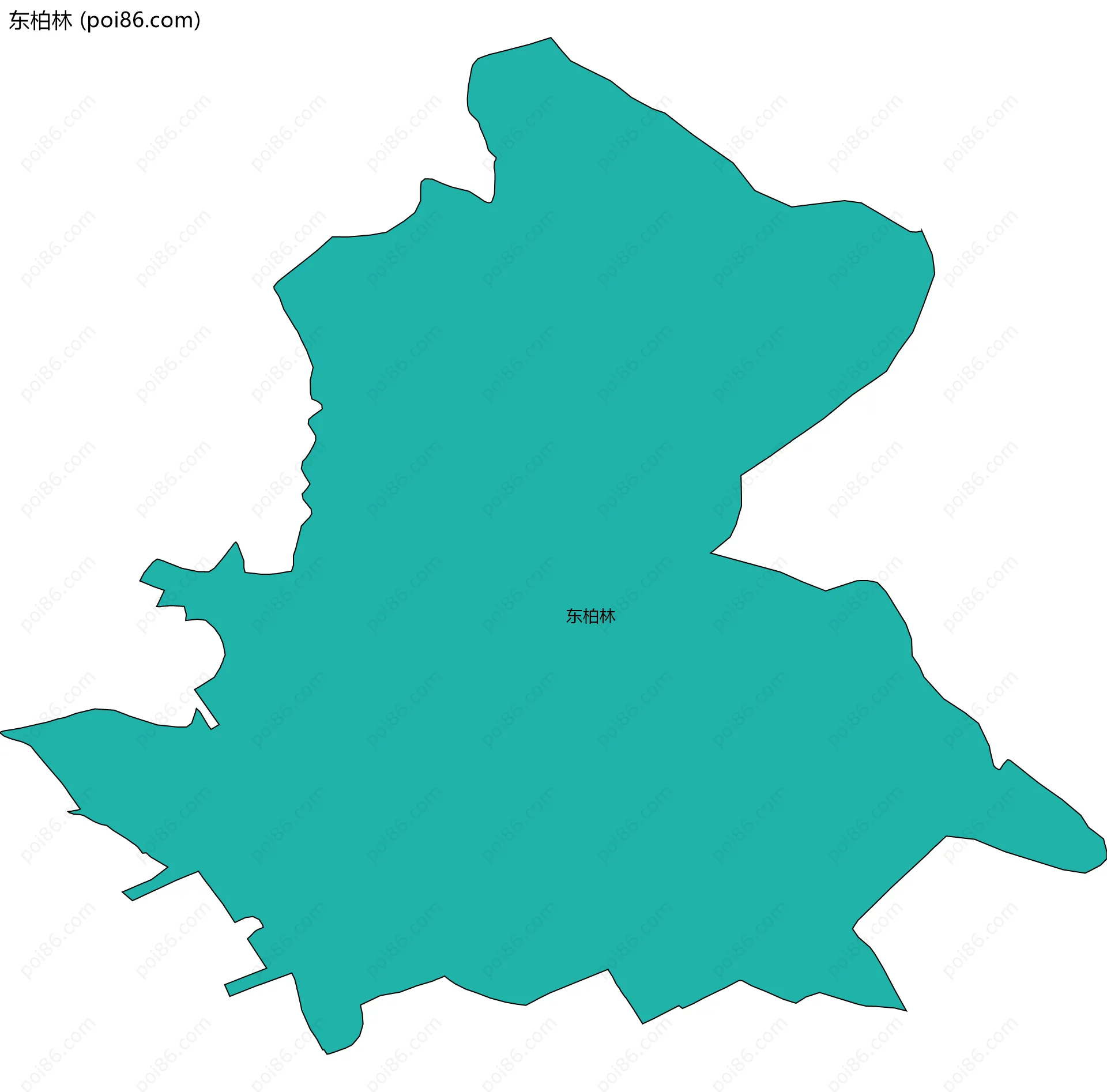 东柏林边界地图