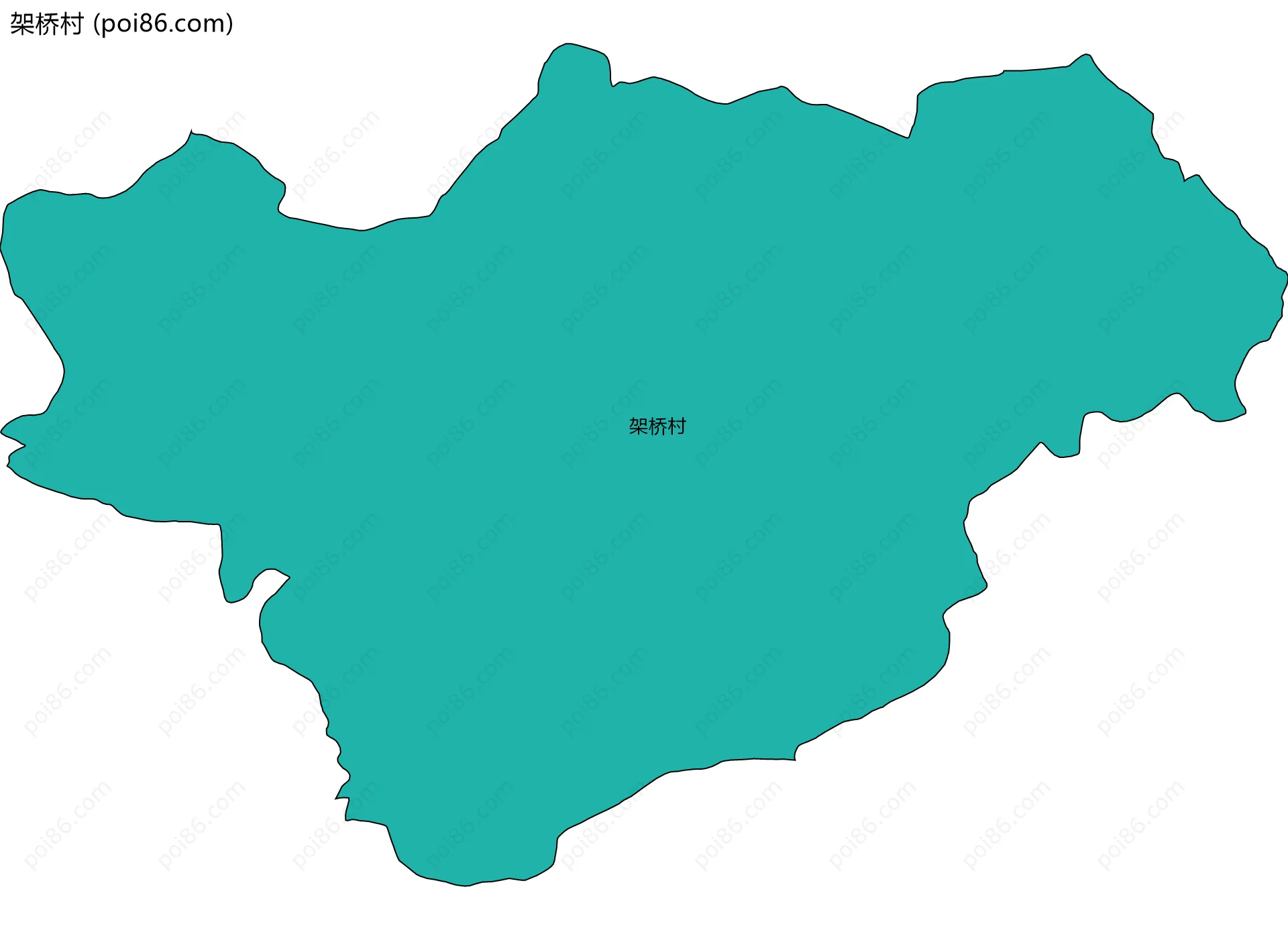 架桥村边界地图