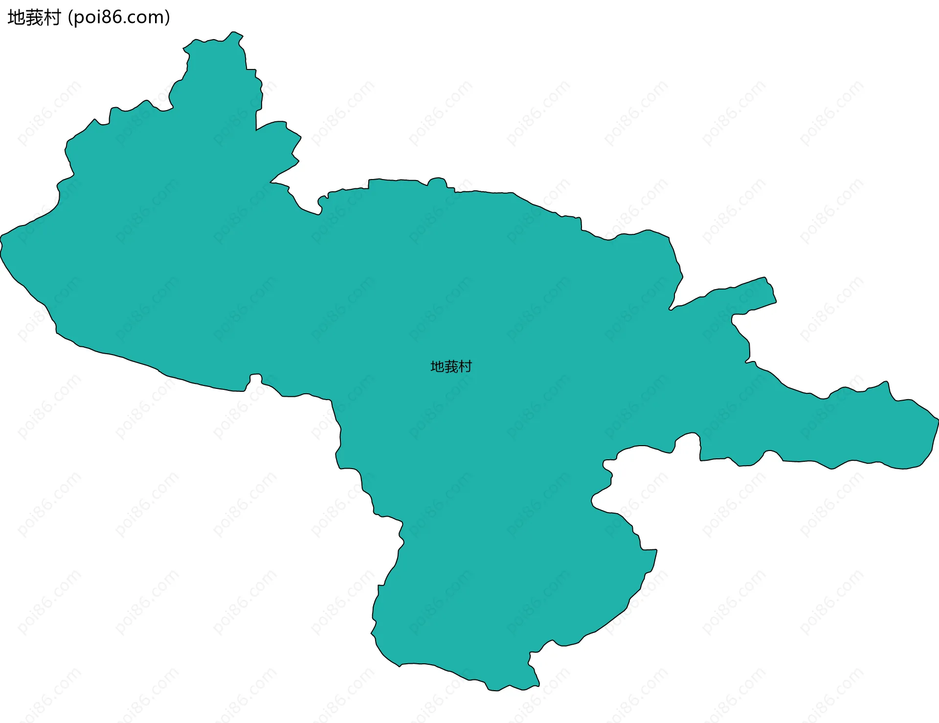 地莪村边界地图