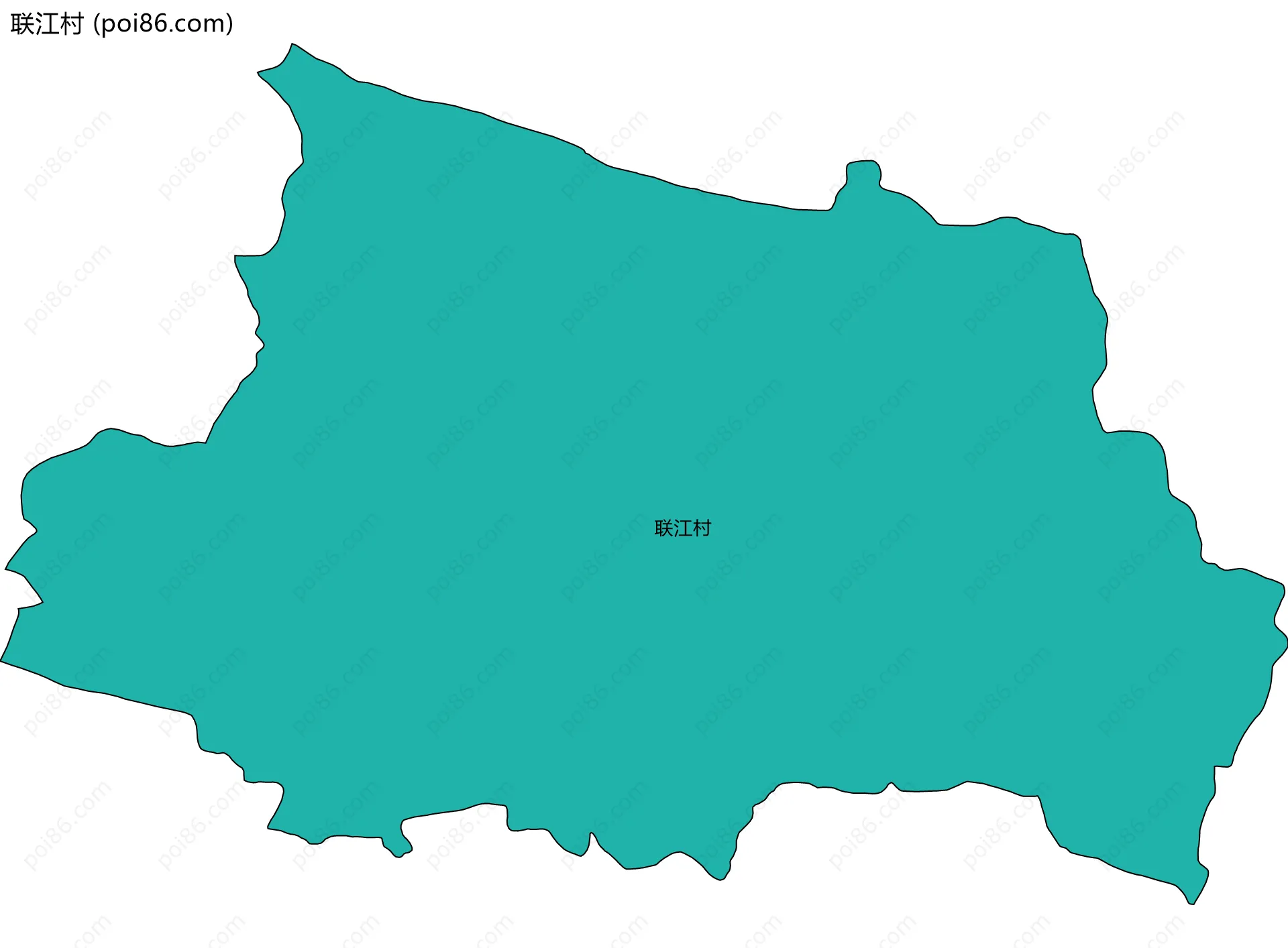 联江村边界地图