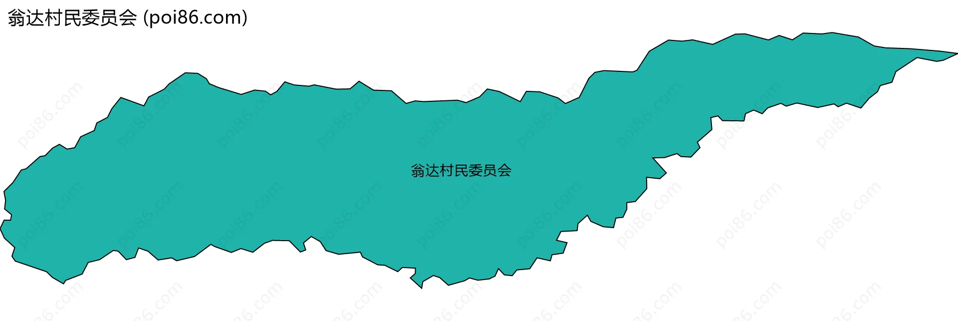 翁达村民委员会边界地图