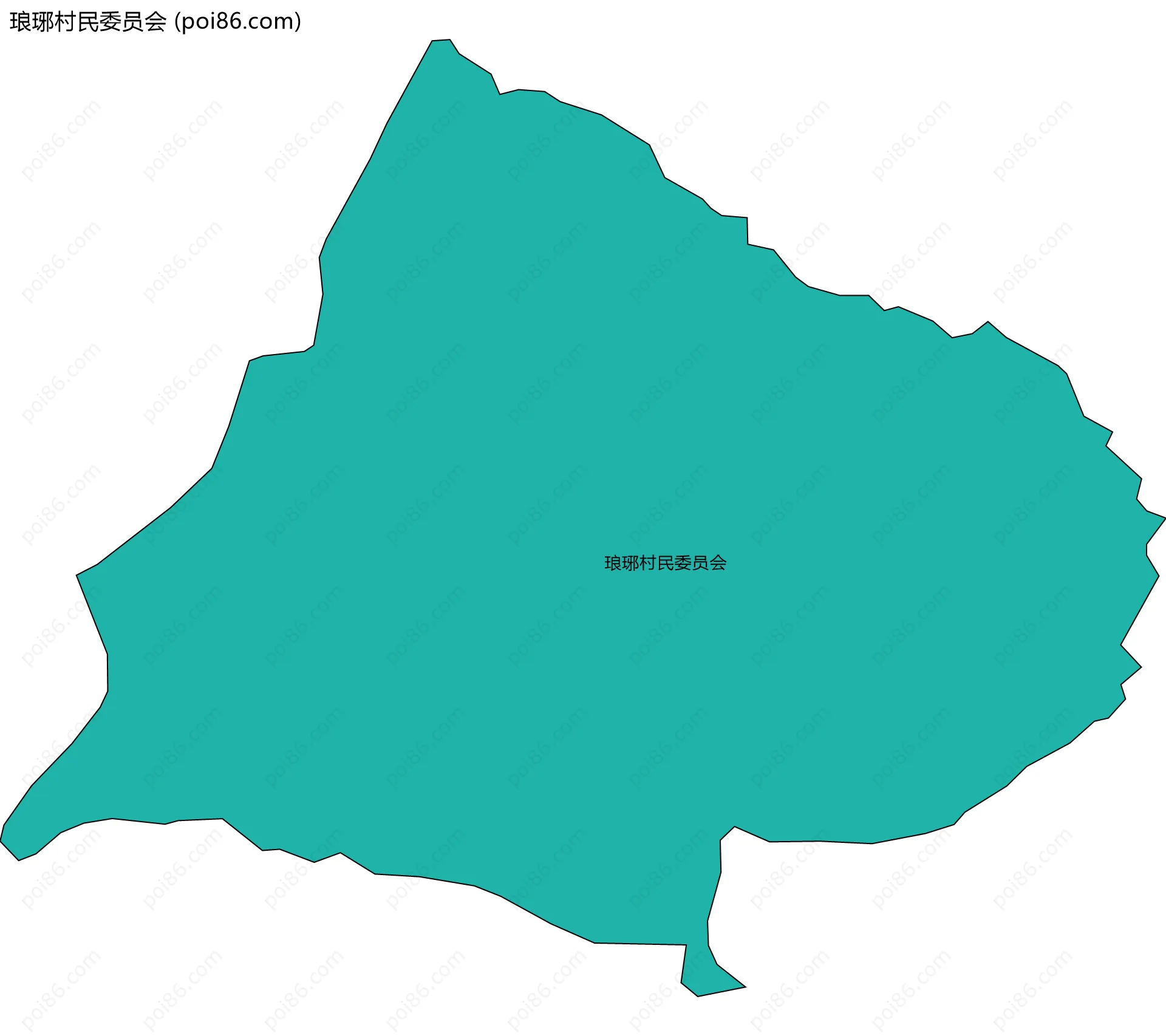 琅琊村民委员会边界地图