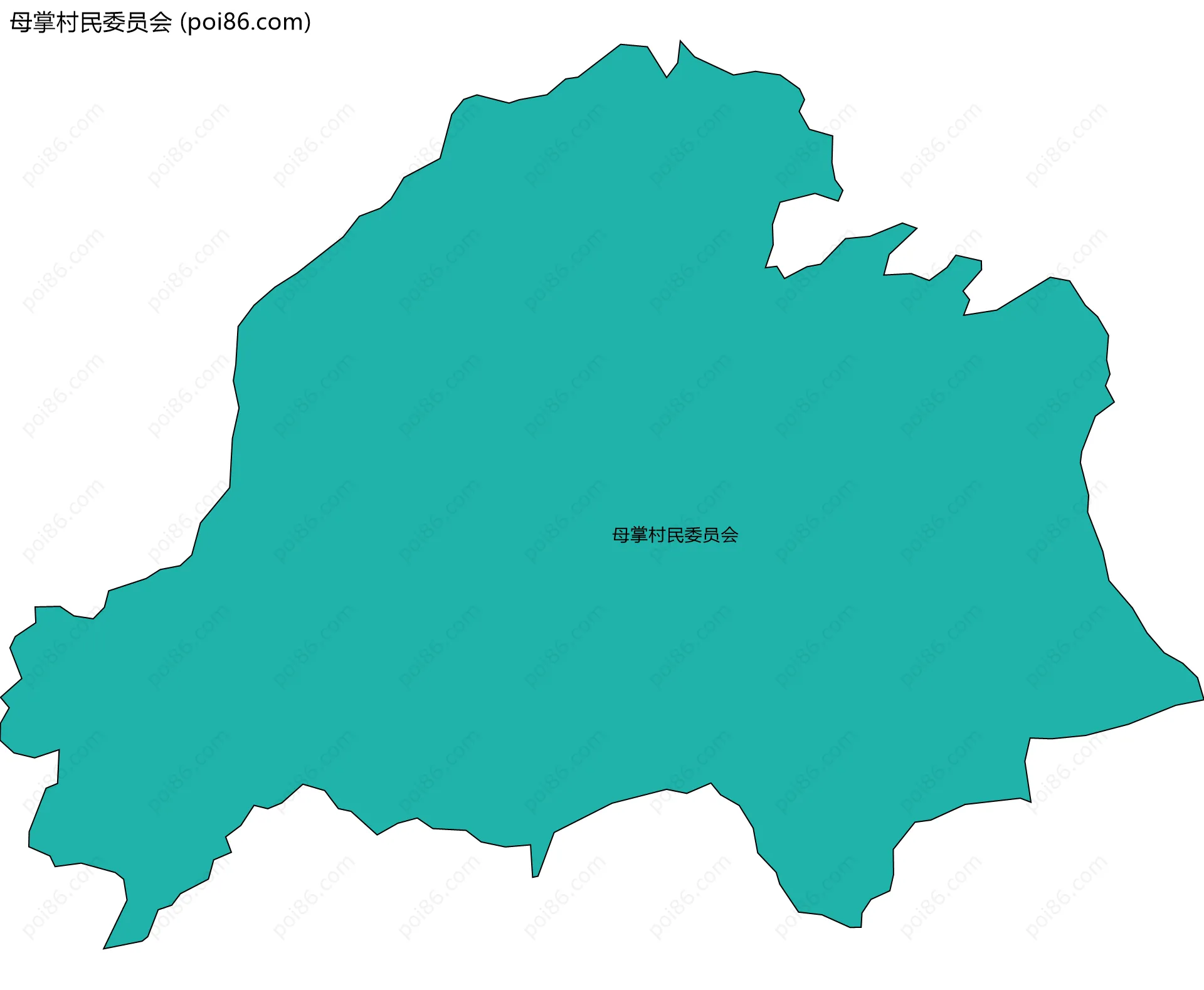 母掌村民委员会边界地图