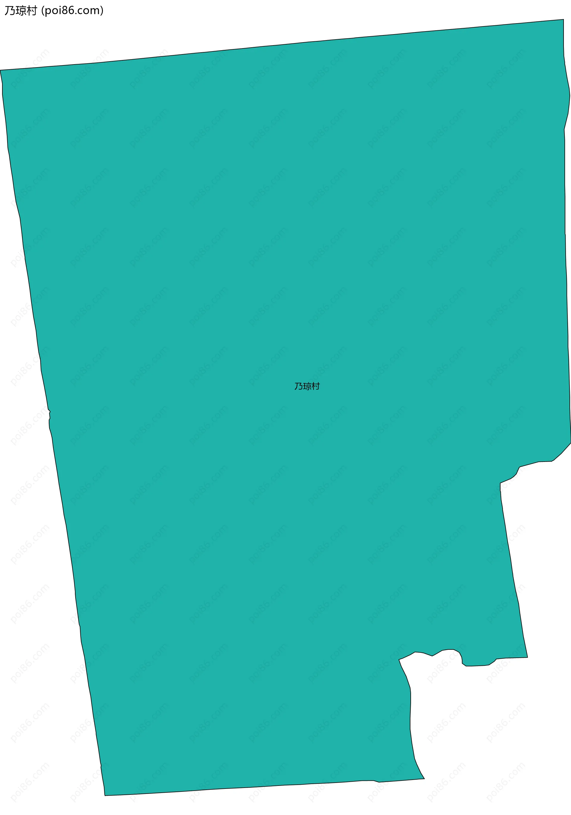 乃琼村边界地图