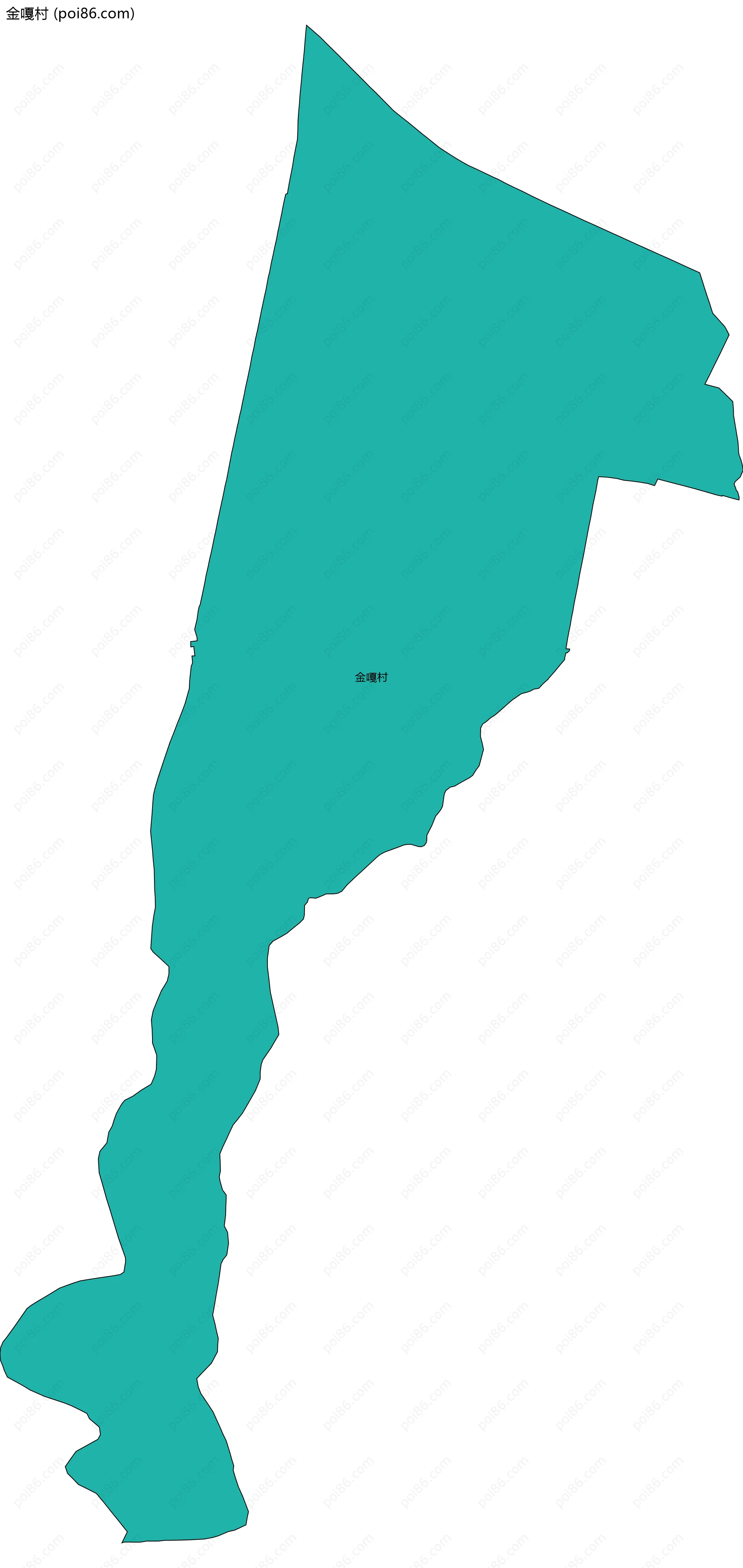 金嘎村边界地图