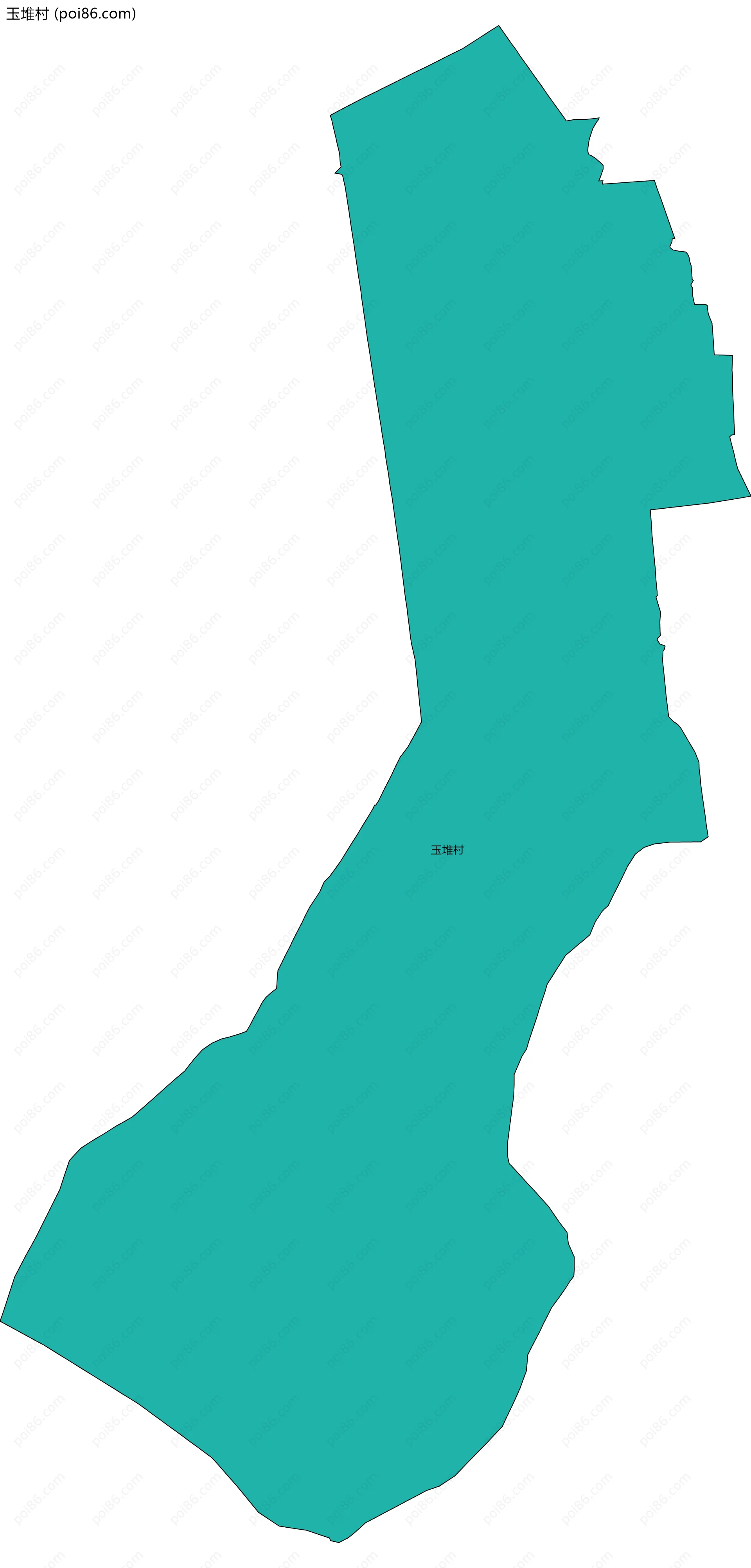 玉堆村边界地图