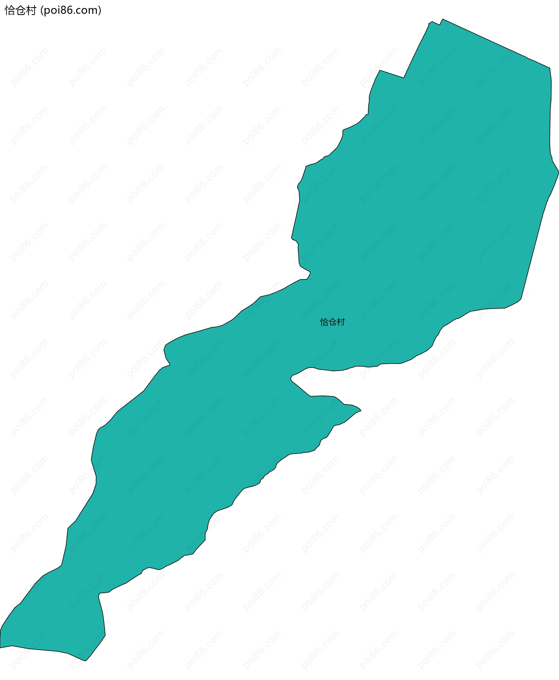 恰仓村边界地图