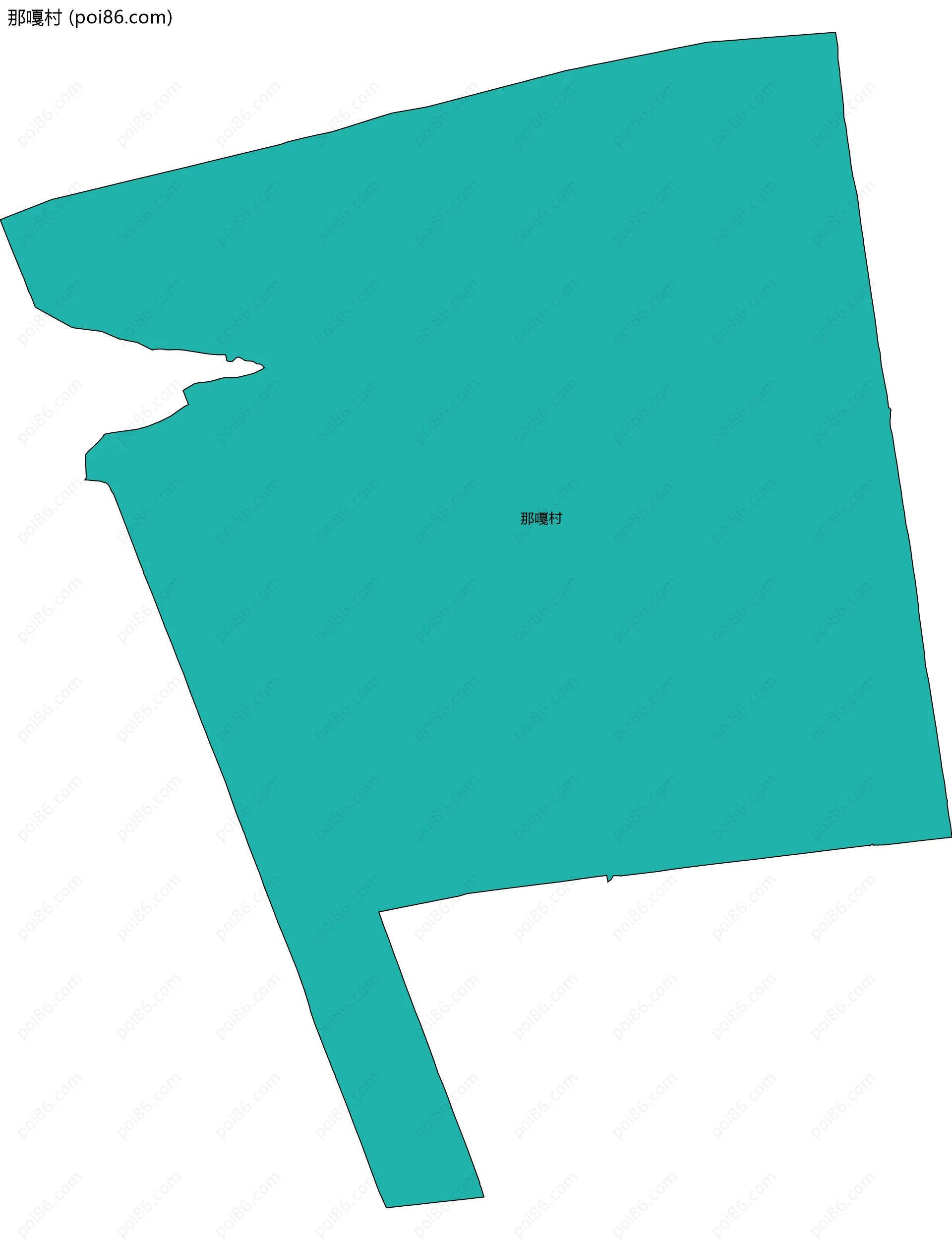 那嘎村边界地图