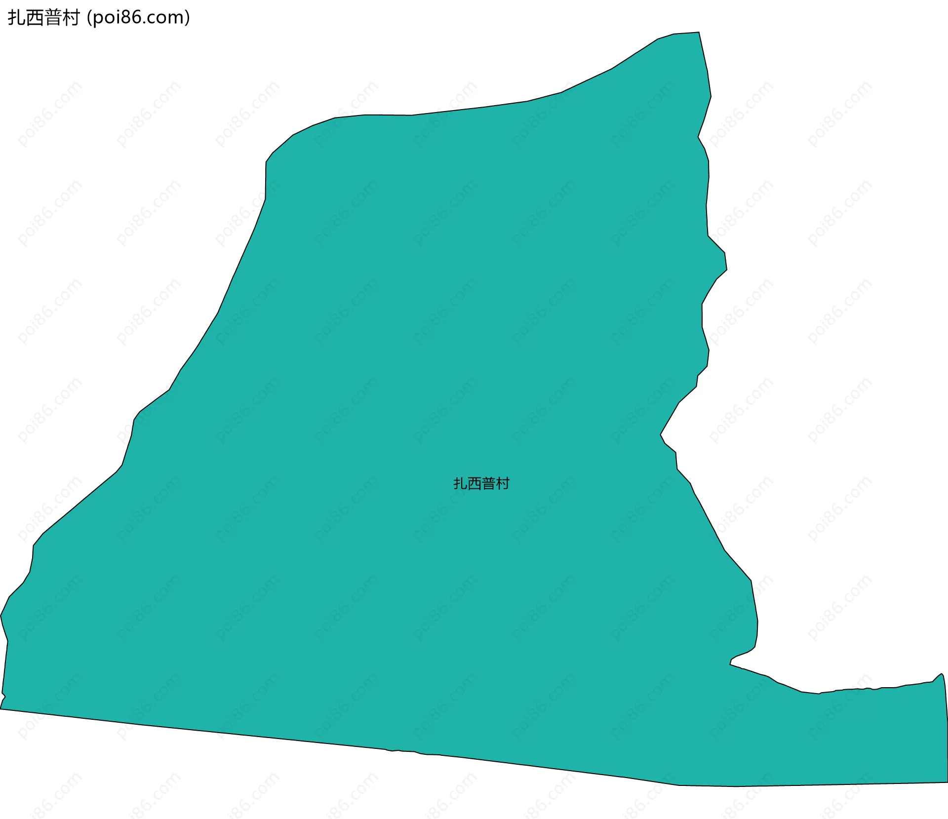 扎西普村边界地图