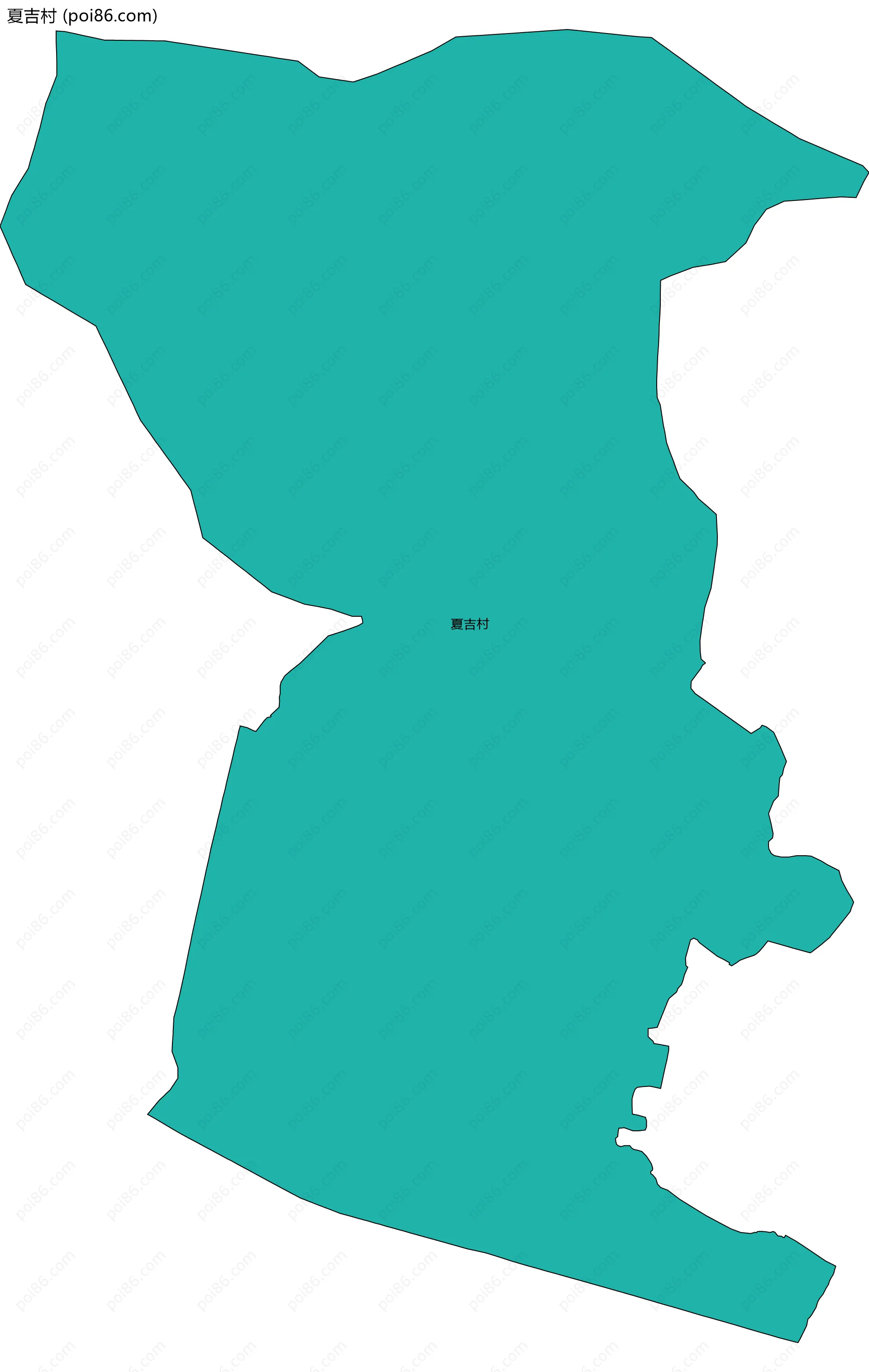 夏吉村边界地图