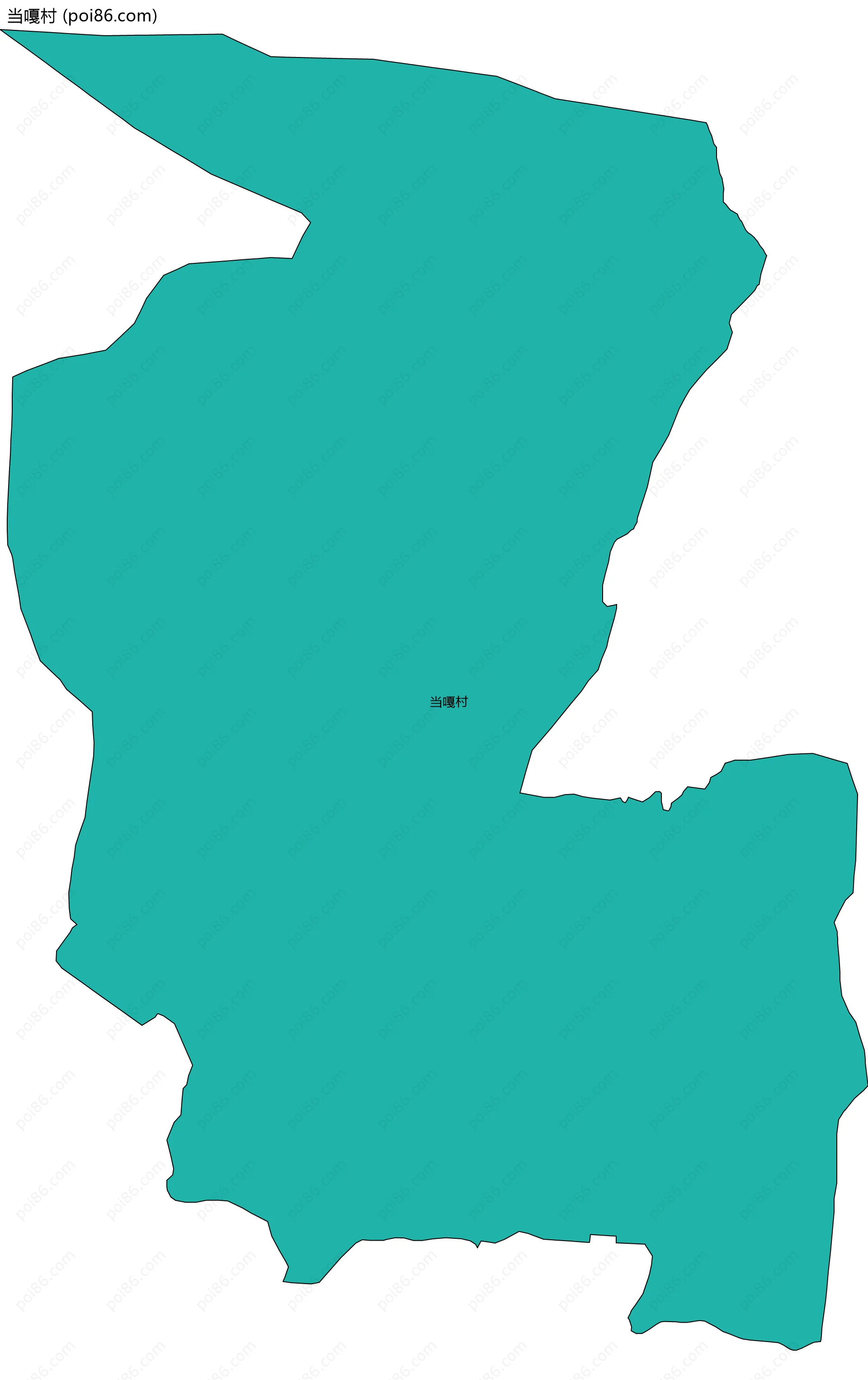 当嘎村边界地图