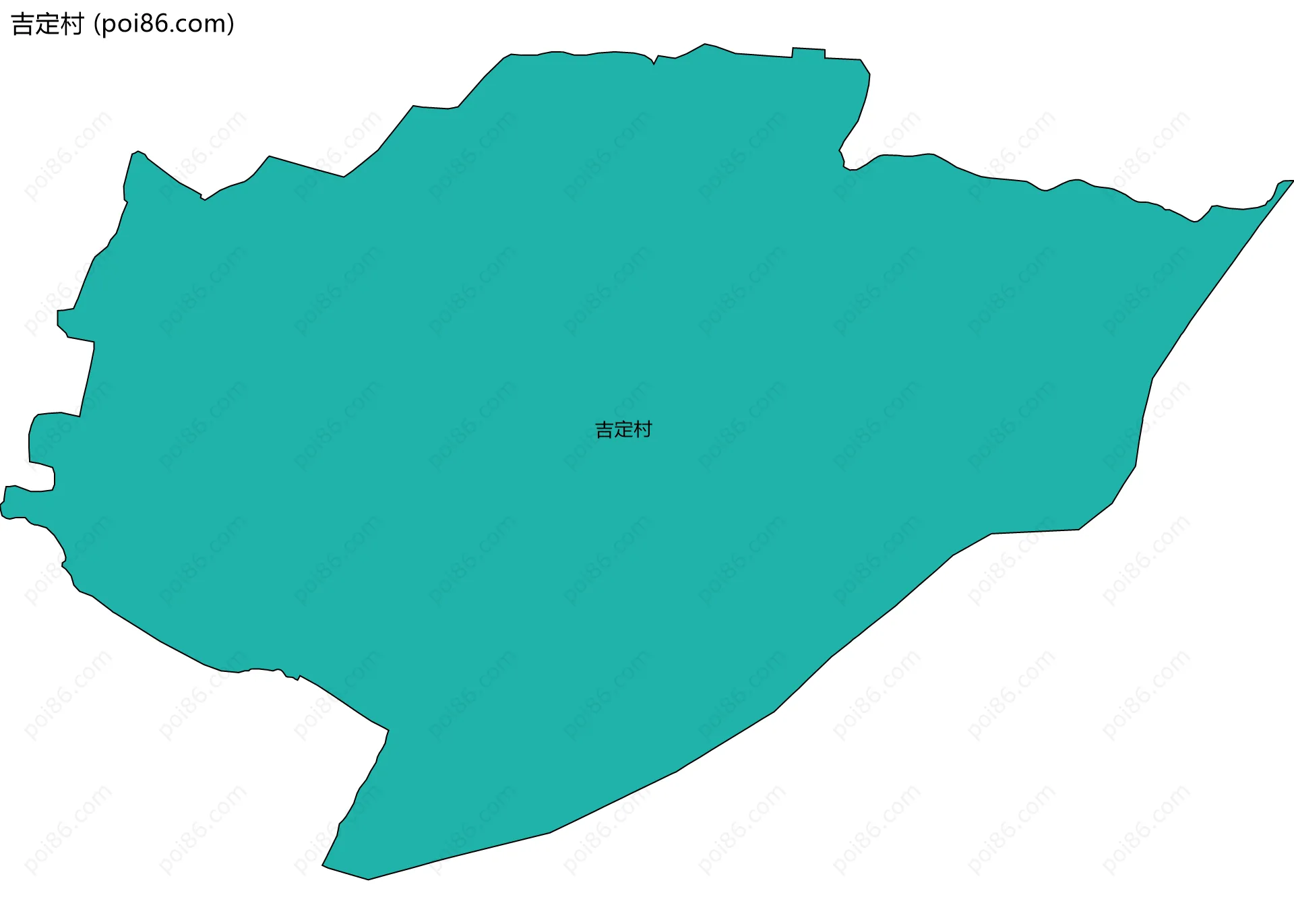 吉定村边界地图