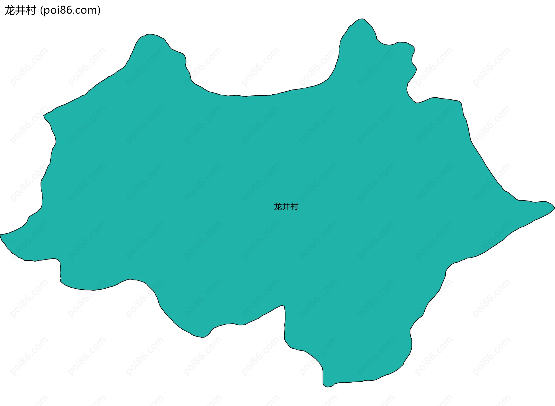 龙井村边界地图