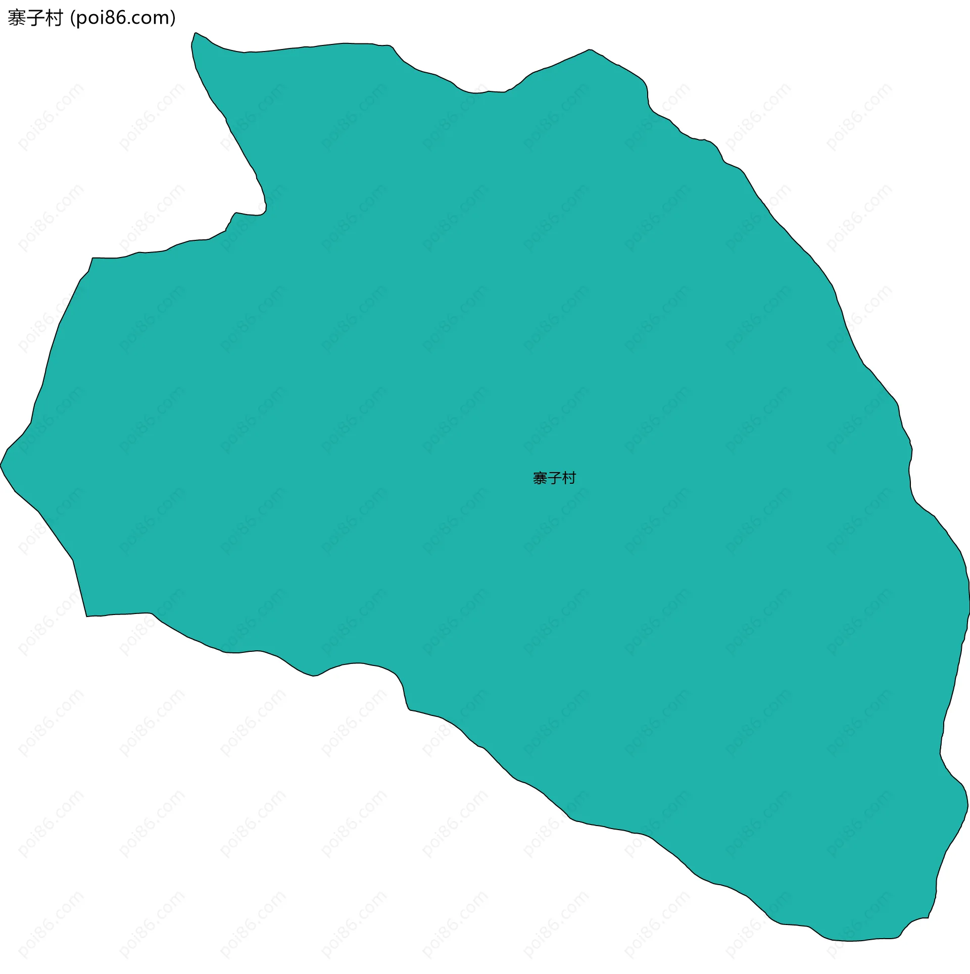 寨子村边界地图