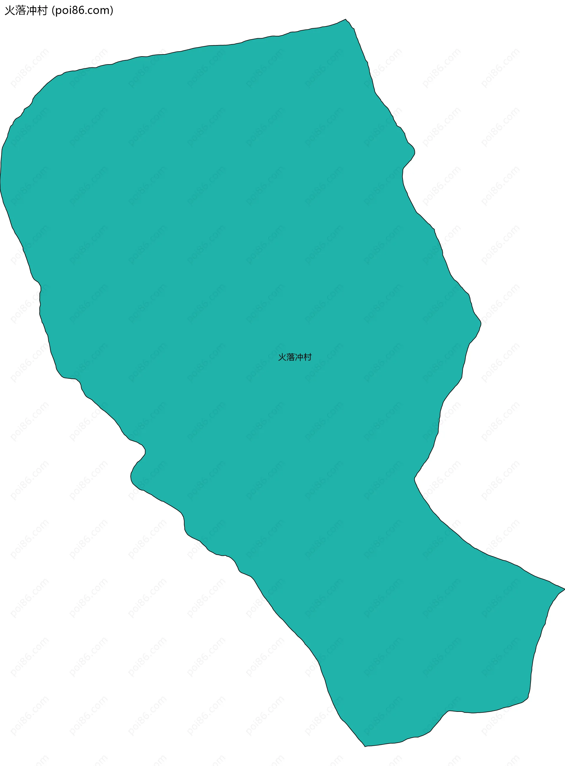 火落冲村边界地图