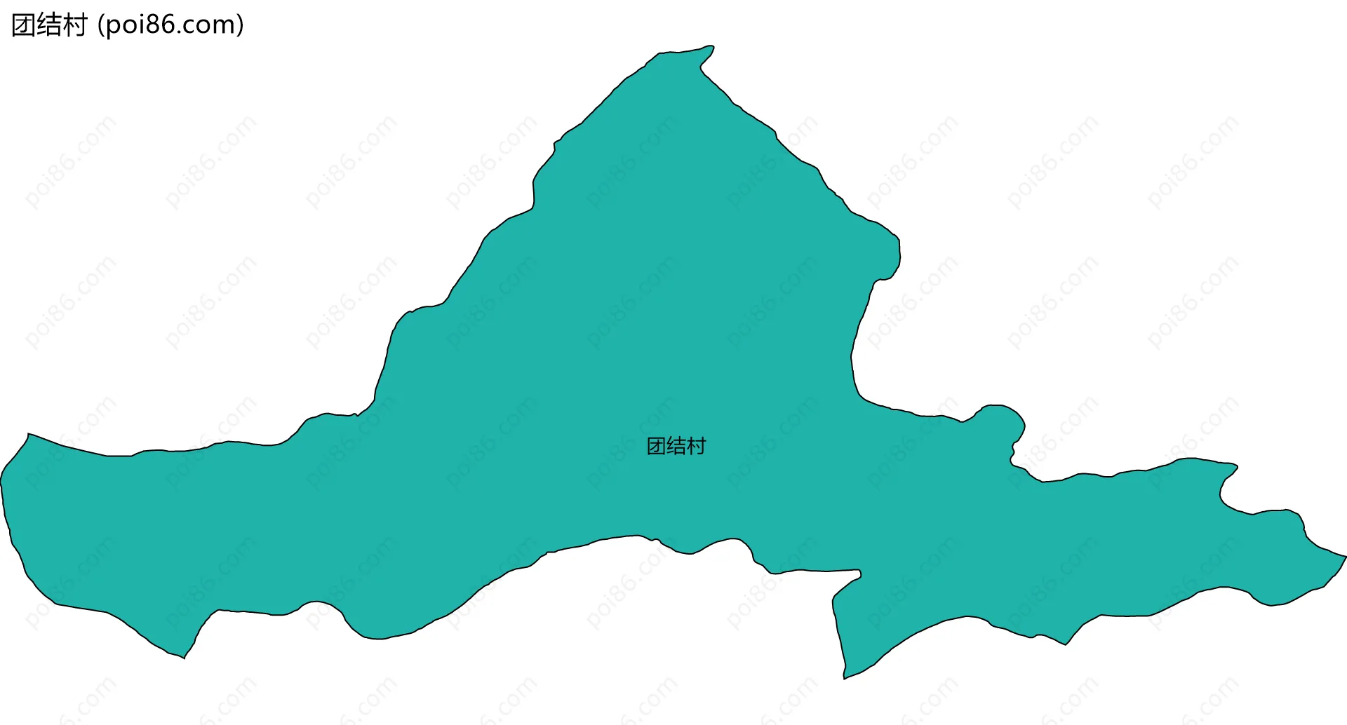 团结村边界地图