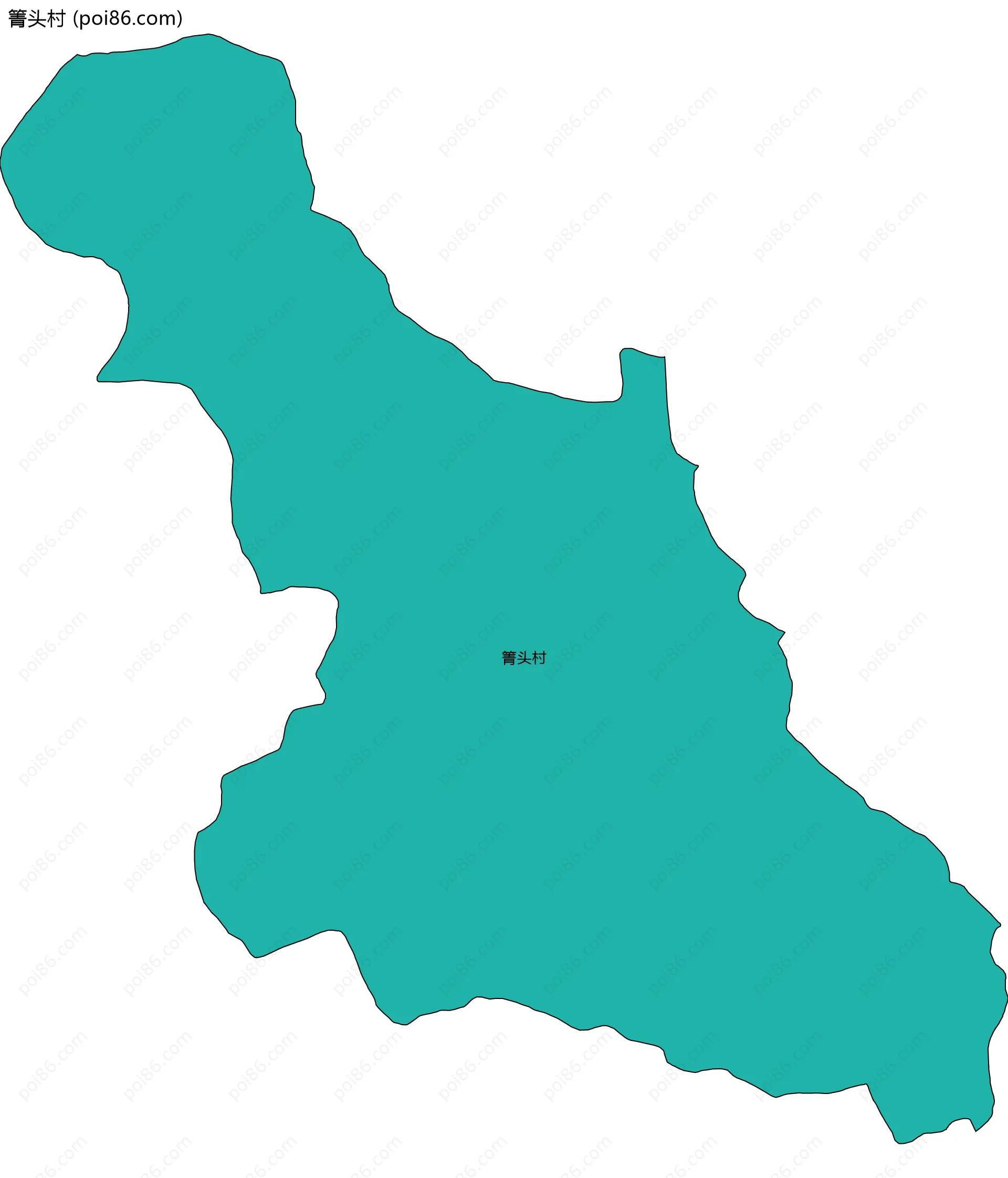 箐头村边界地图