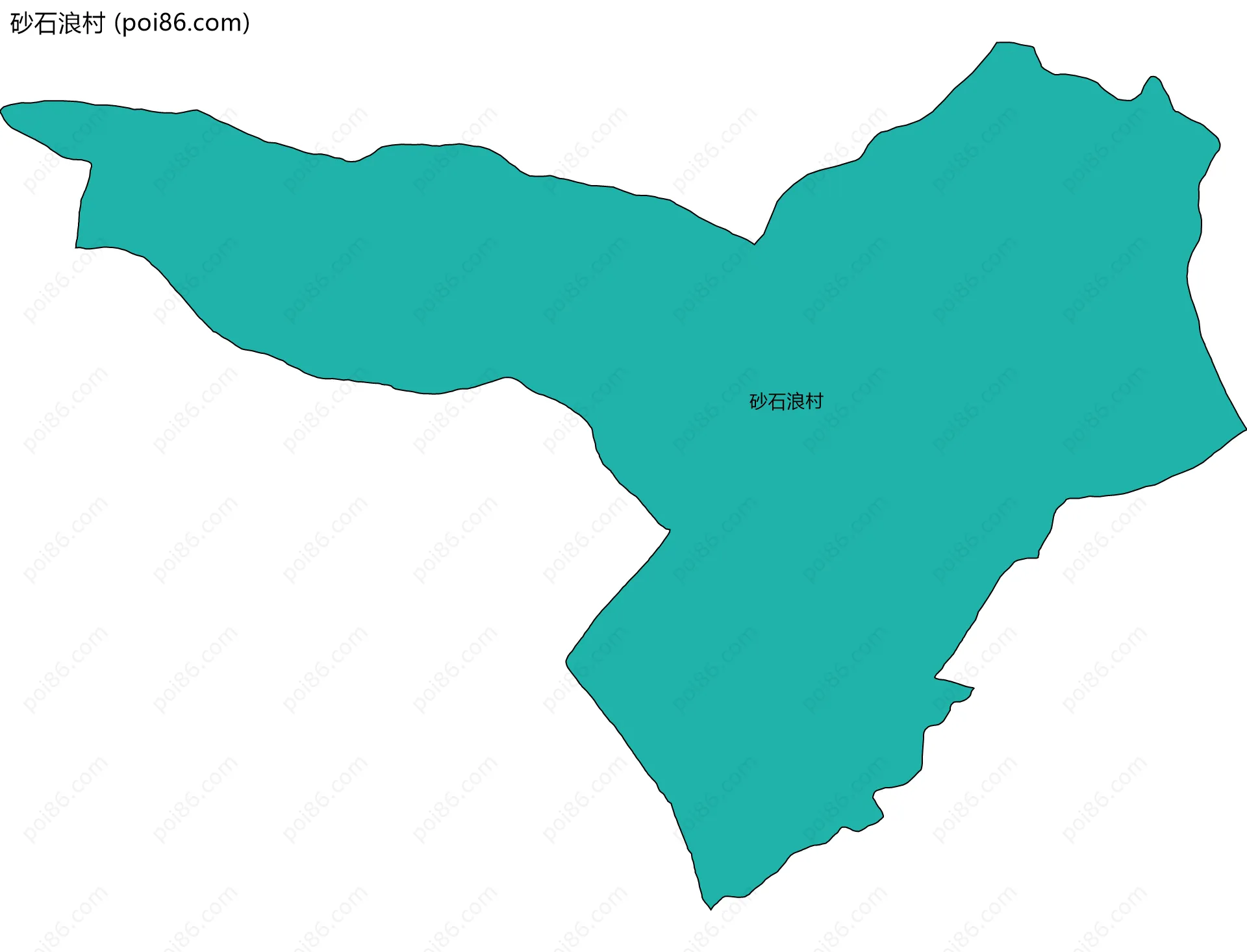 砂石浪村边界地图