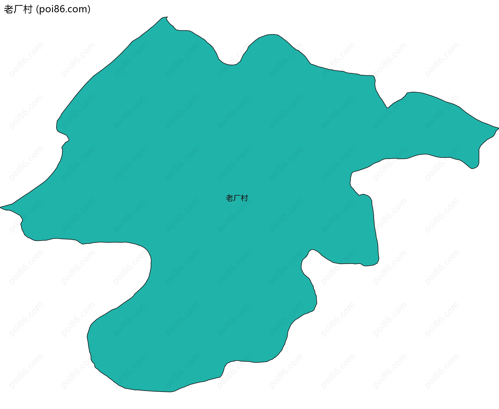 老厂村边界地图