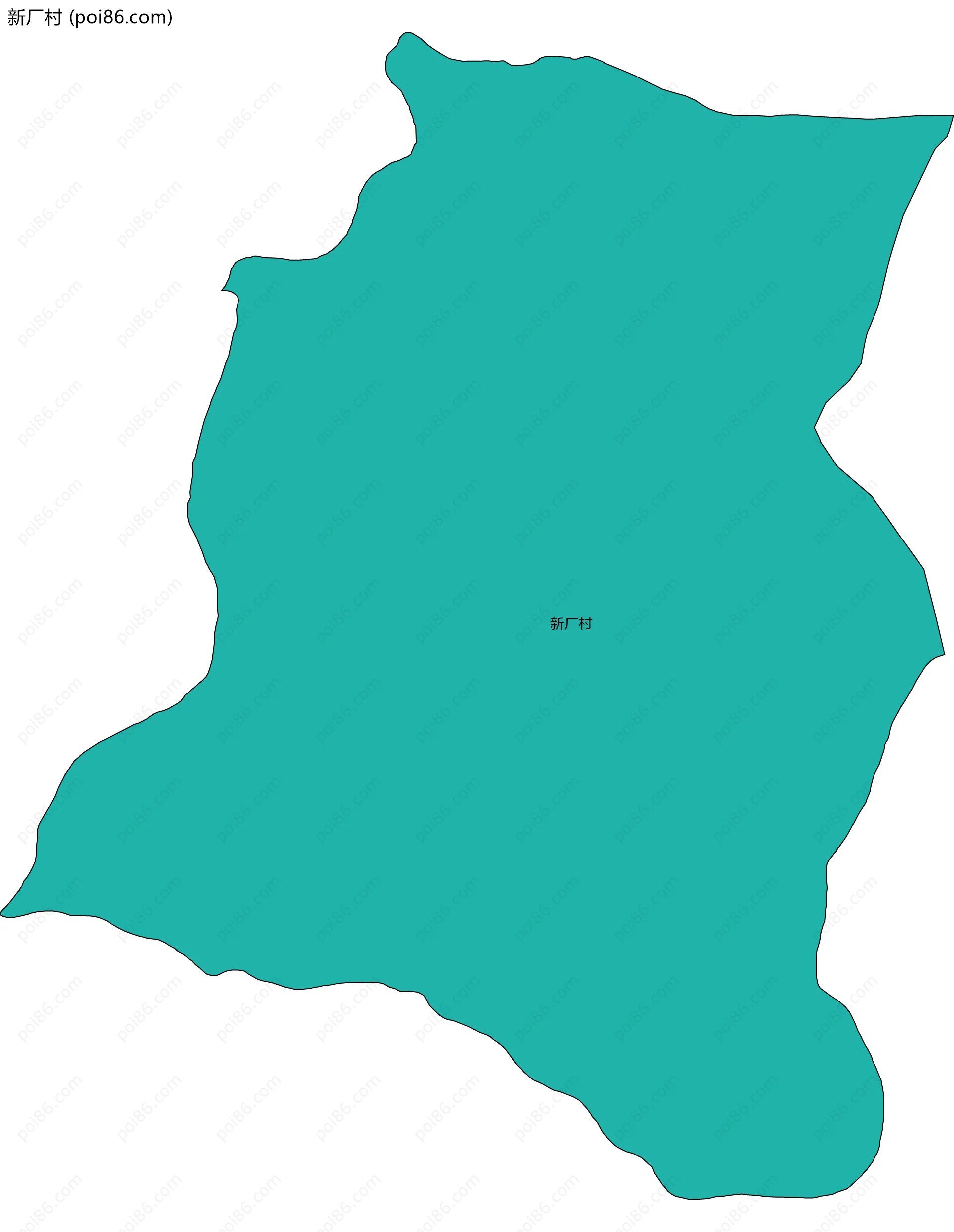 新厂村边界地图