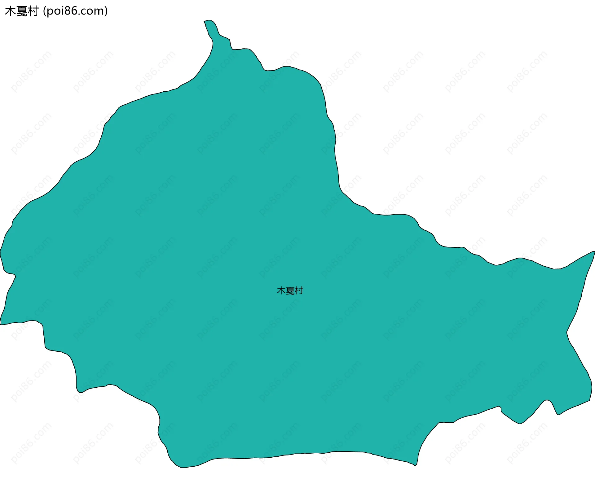木戛村边界地图